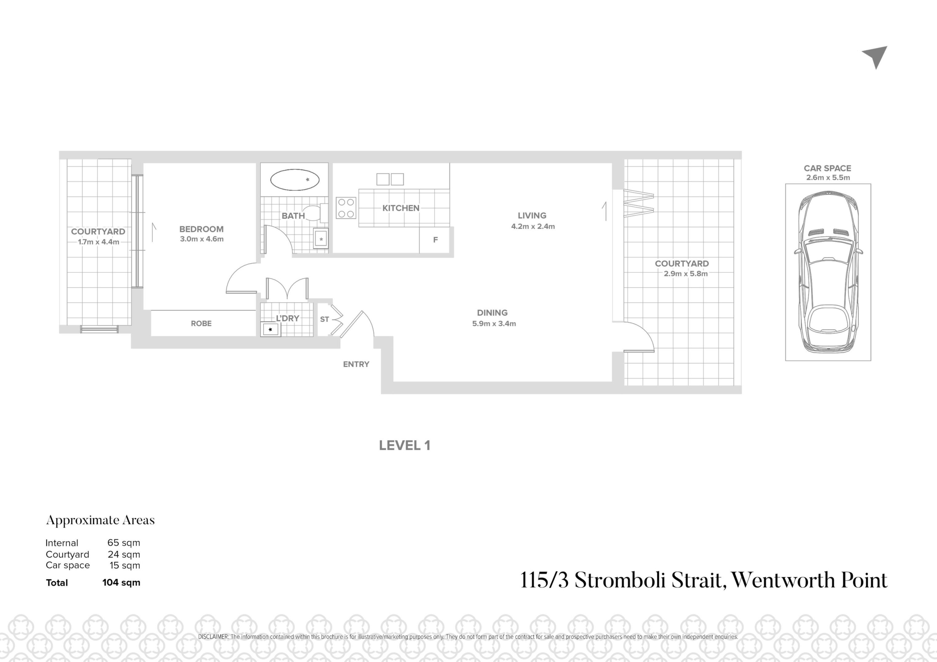 115/3 Stromboli Strait, Wentworth Point Sold by Chidiac Realty - floorplan
