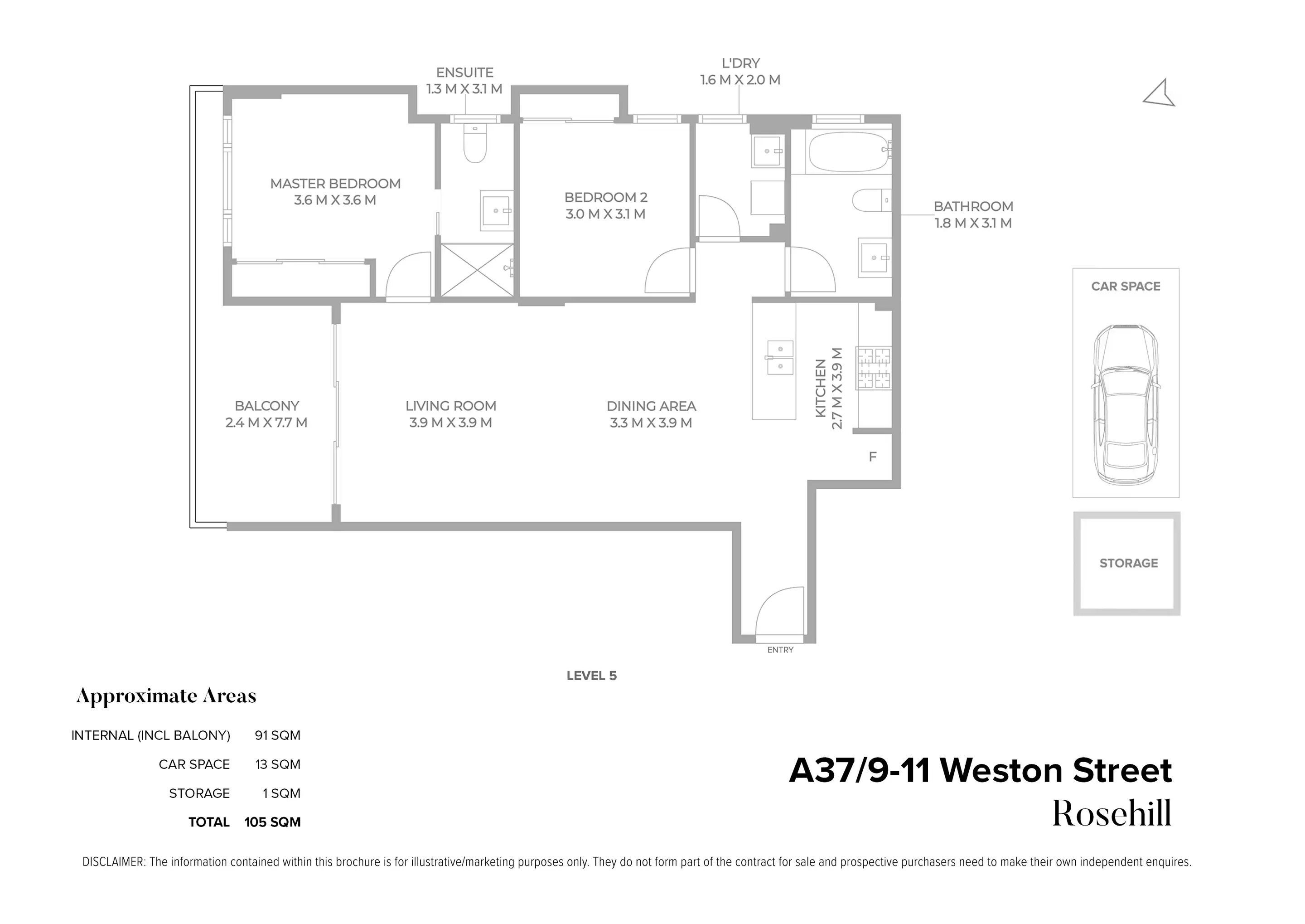 A37/9-11 Weston Street, Rosehill Sold by Chidiac Realty - floorplan