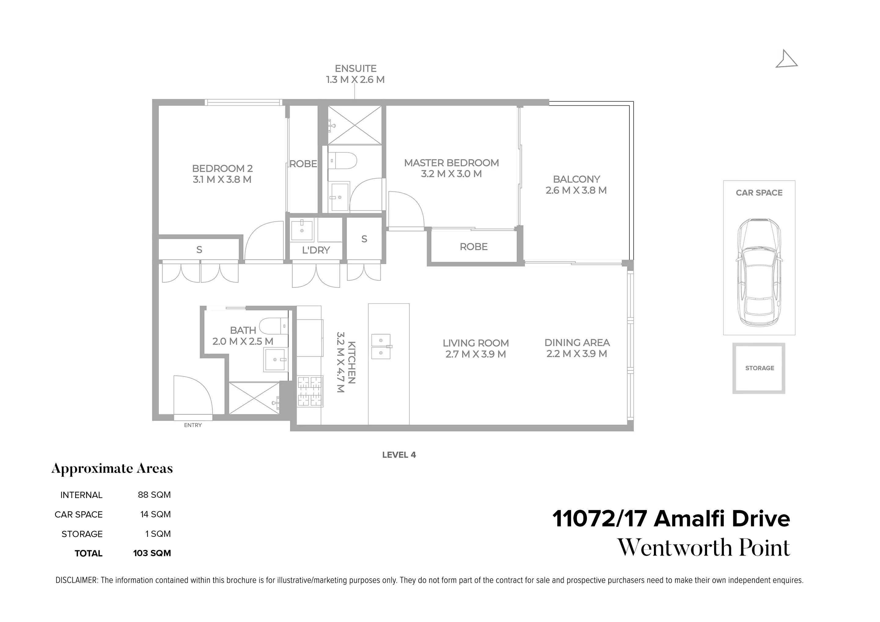 11072/17 Amalfi Drive, Wentworth Point Sold by Chidiac Realty - floorplan