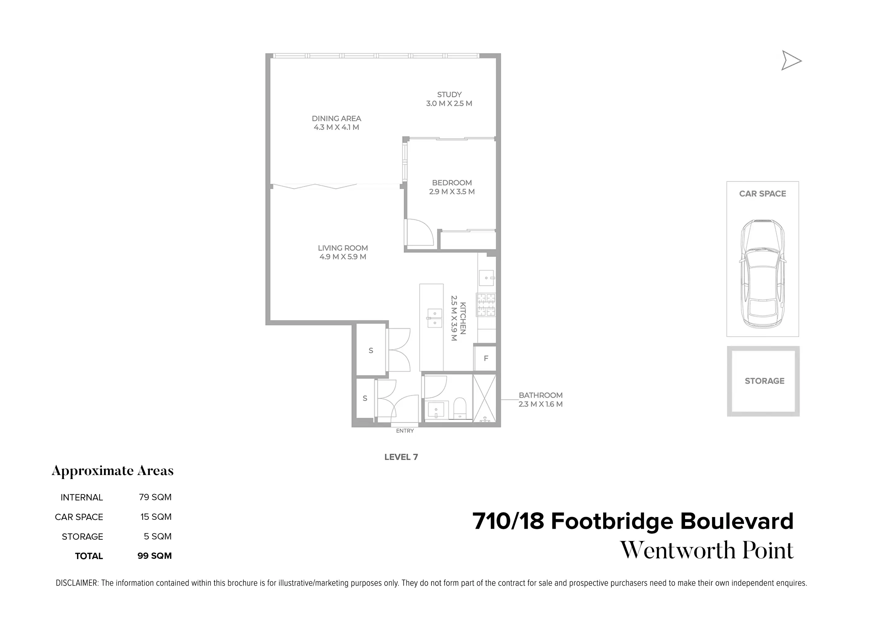 710/18 Footbridge Boulevard, Wentworth Point Sold by Chidiac Realty - floorplan