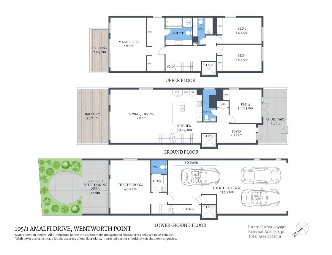 105/1 Amalfi Drive, Wentworth Point Leased by Chidiac Realty - floorplan