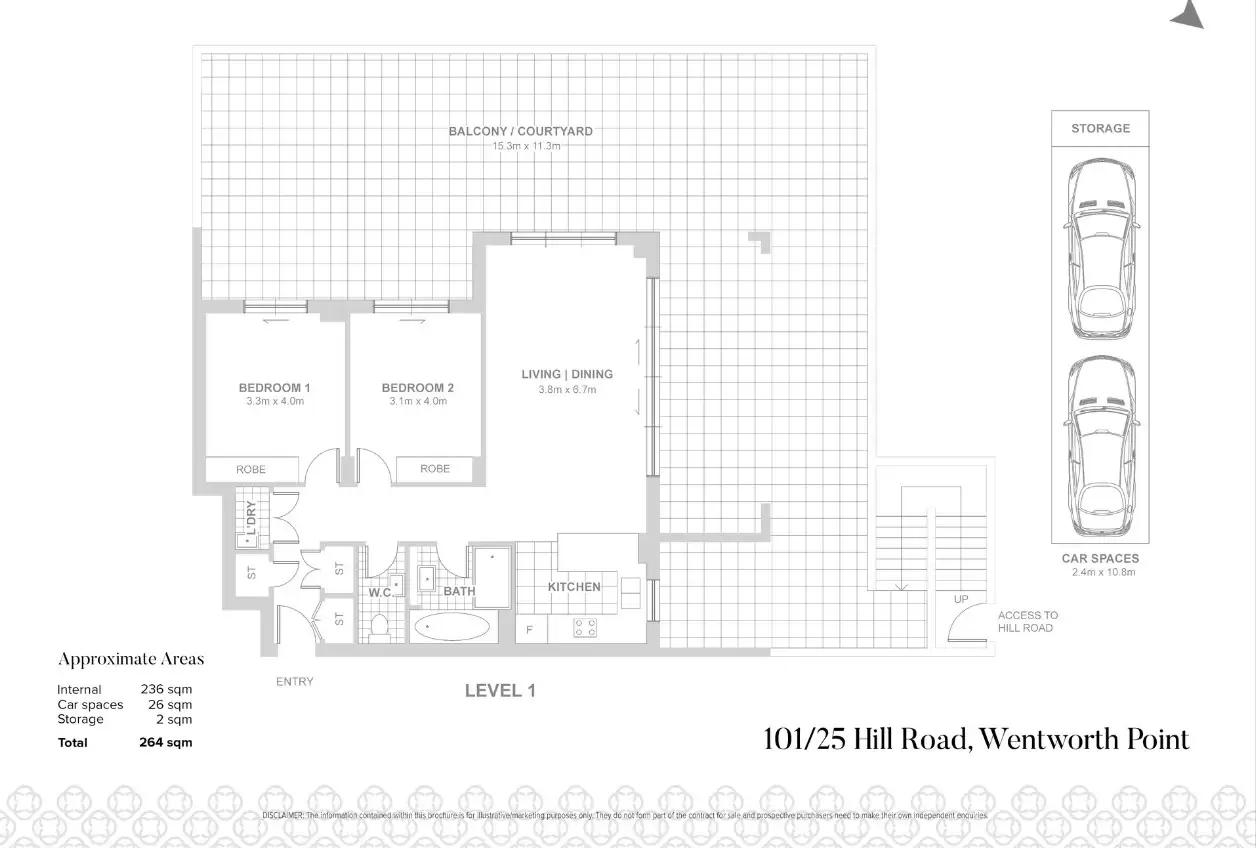 101/25 Hill Road, Wentworth Point Leased by Chidiac Realty - floorplan