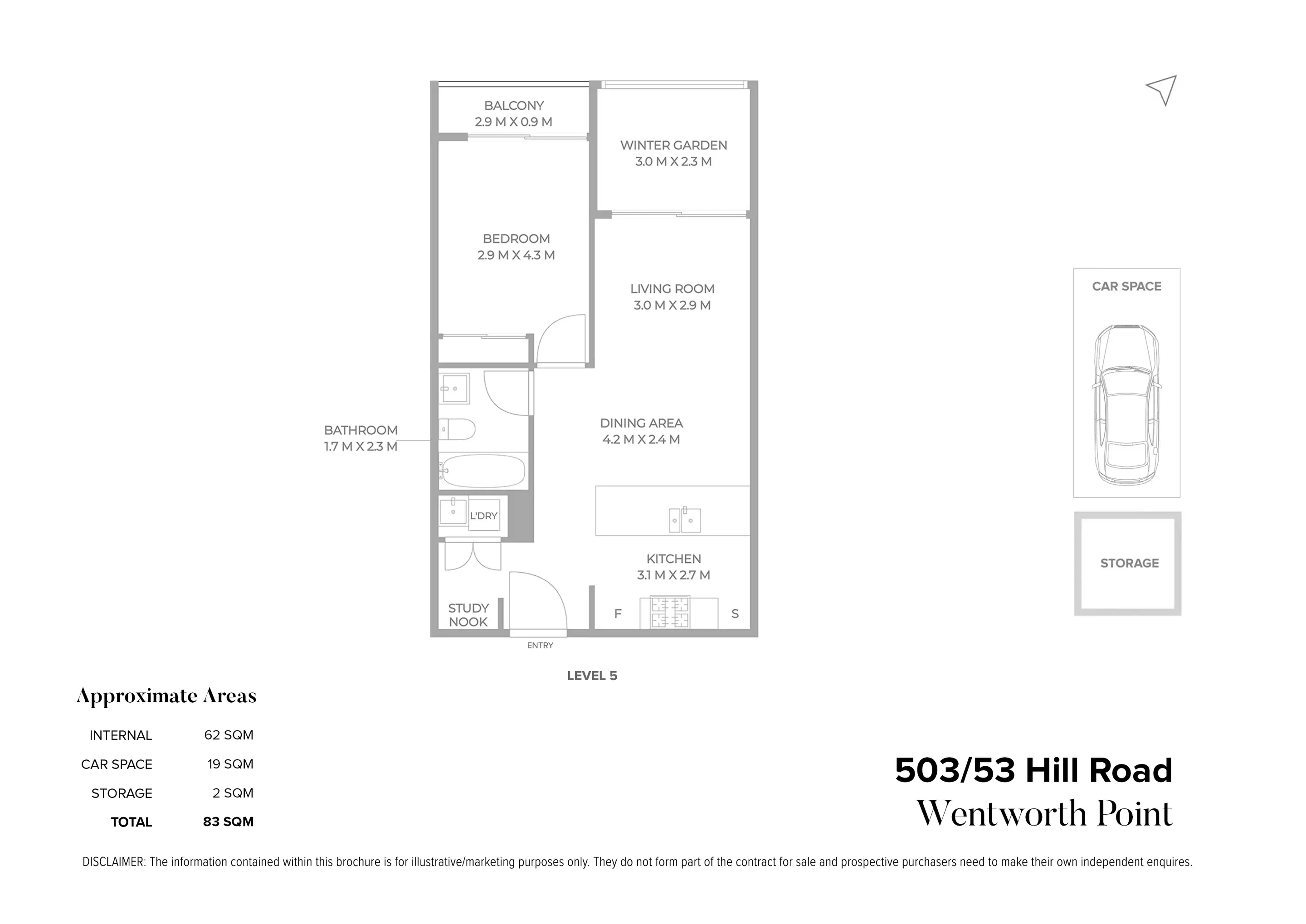 503/53 Hill Road, Wentworth Point Sold by Chidiac Realty - floorplan