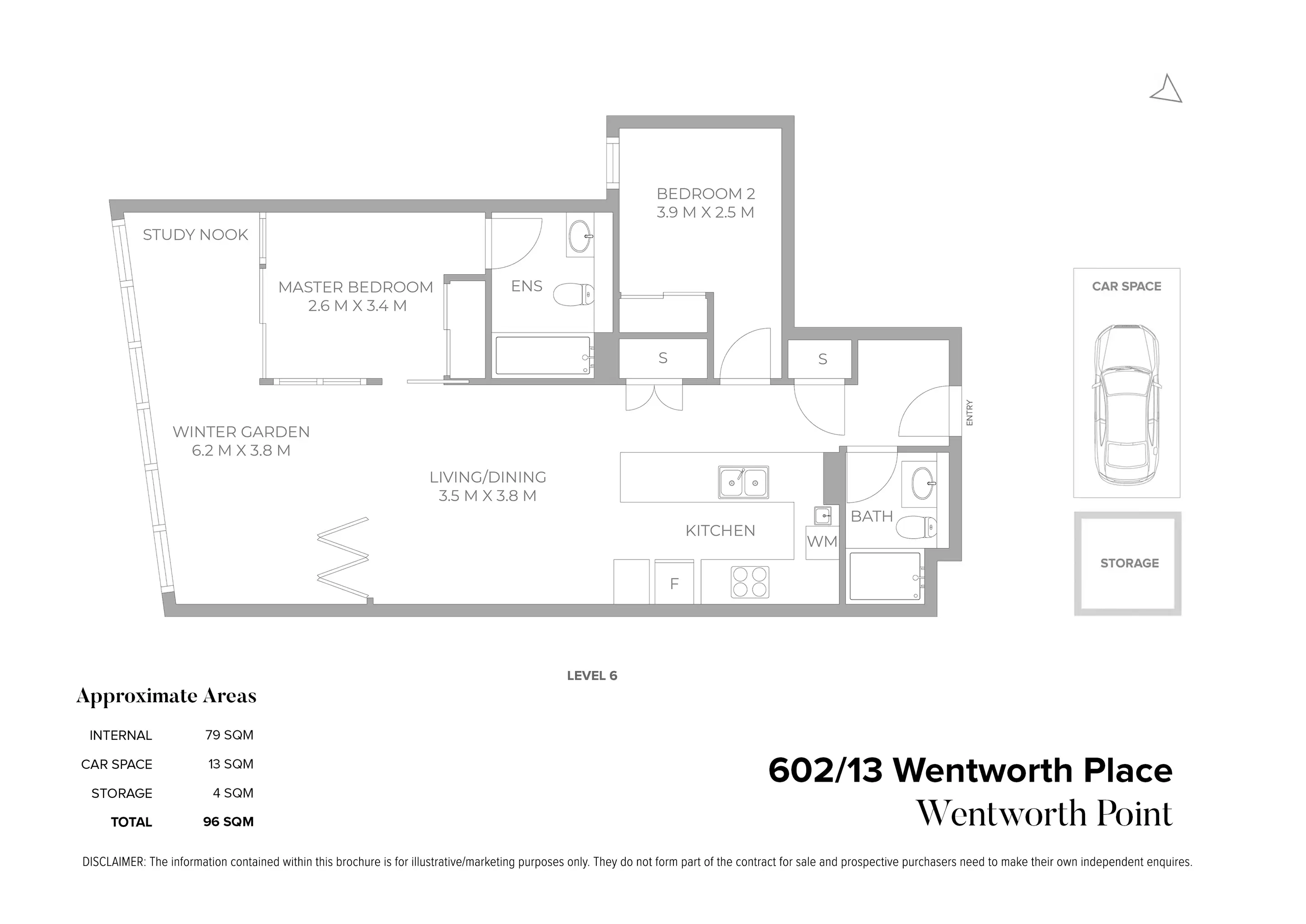 602/13 Wentworth Place, Wentworth Point Sold by Chidiac Realty - floorplan