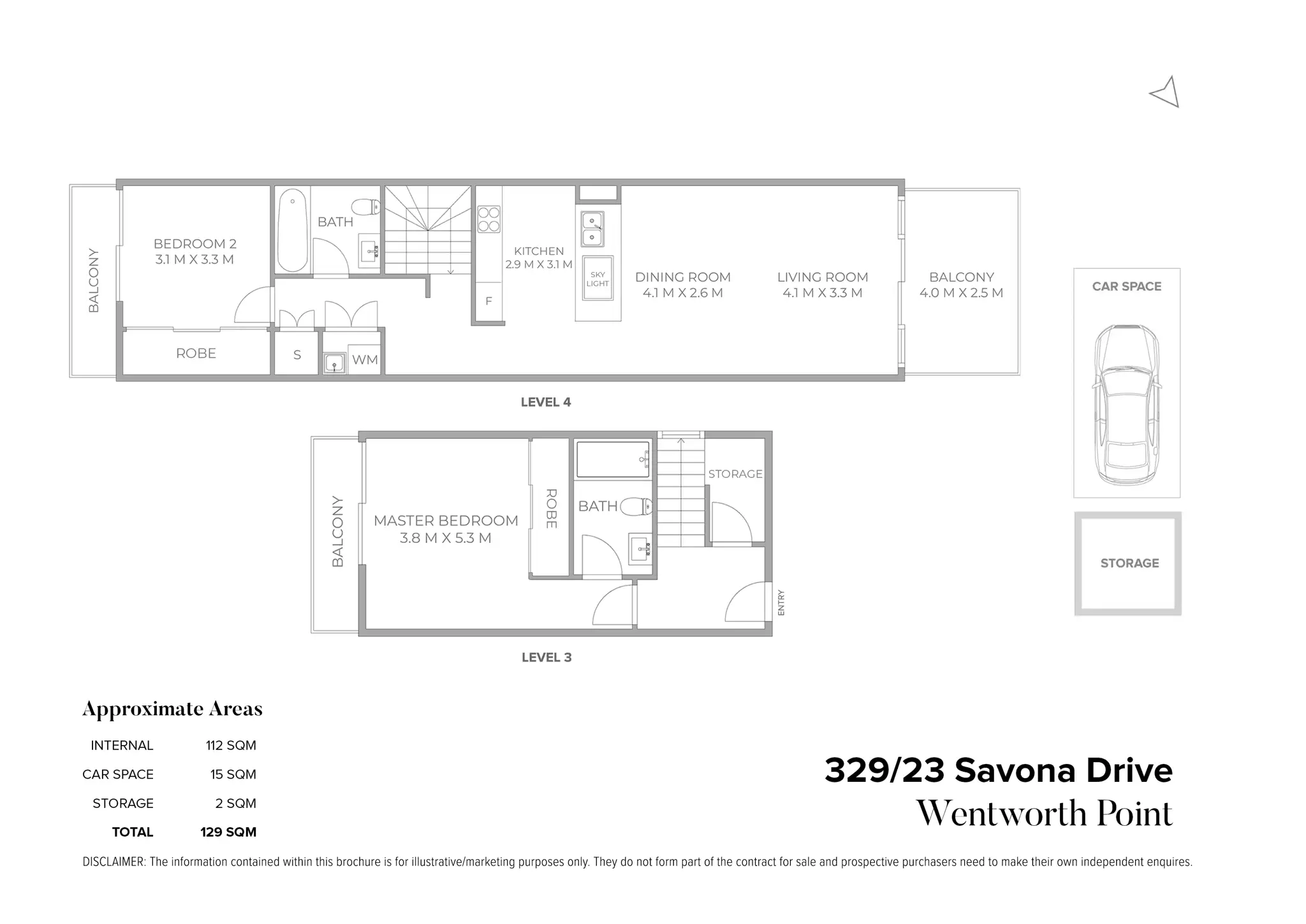 329/23 Savona Drive, Wentworth Point Sold by Chidiac Realty - floorplan