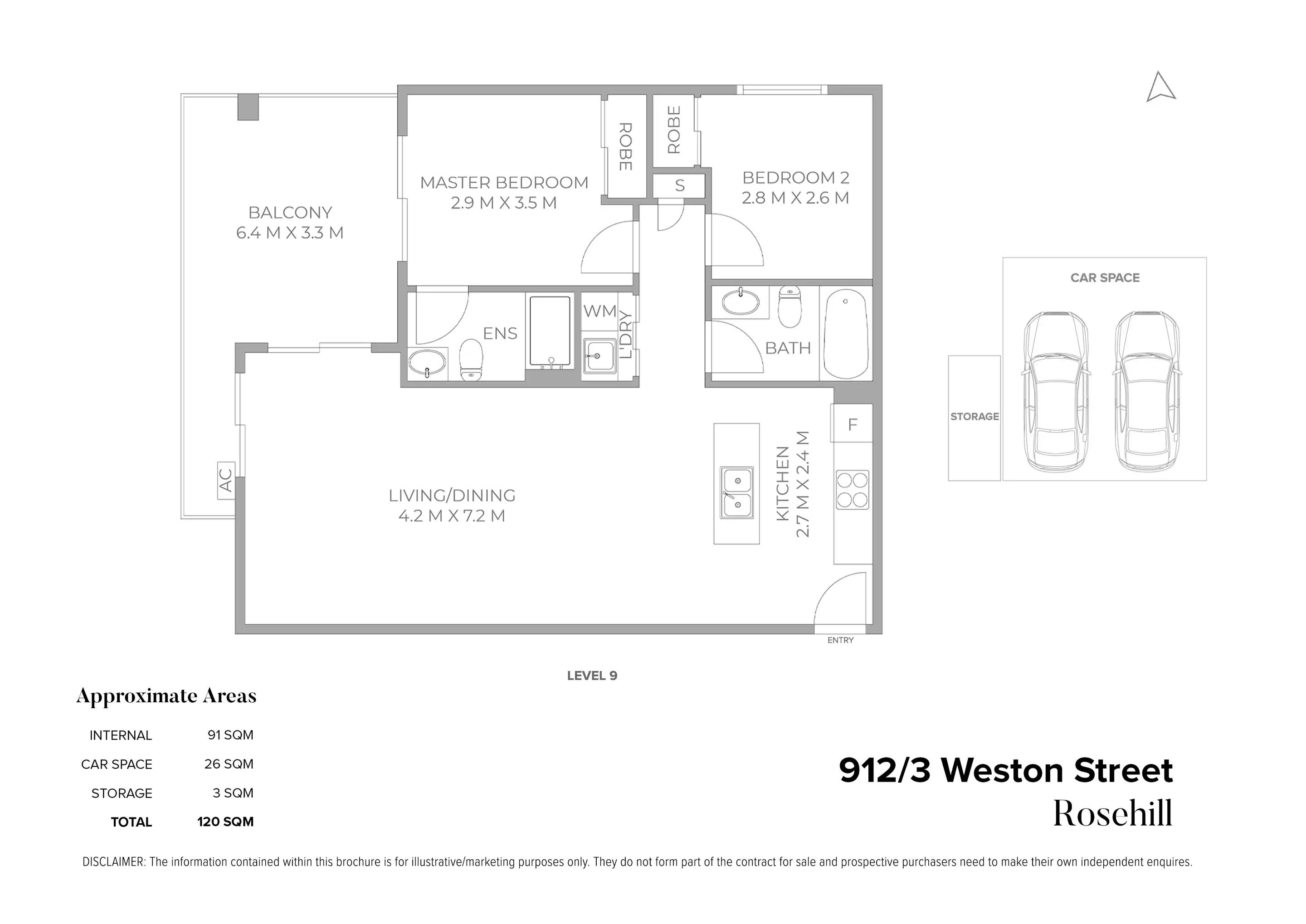 912/3 Weston Street, Rosehill Sold by Chidiac Realty - floorplan