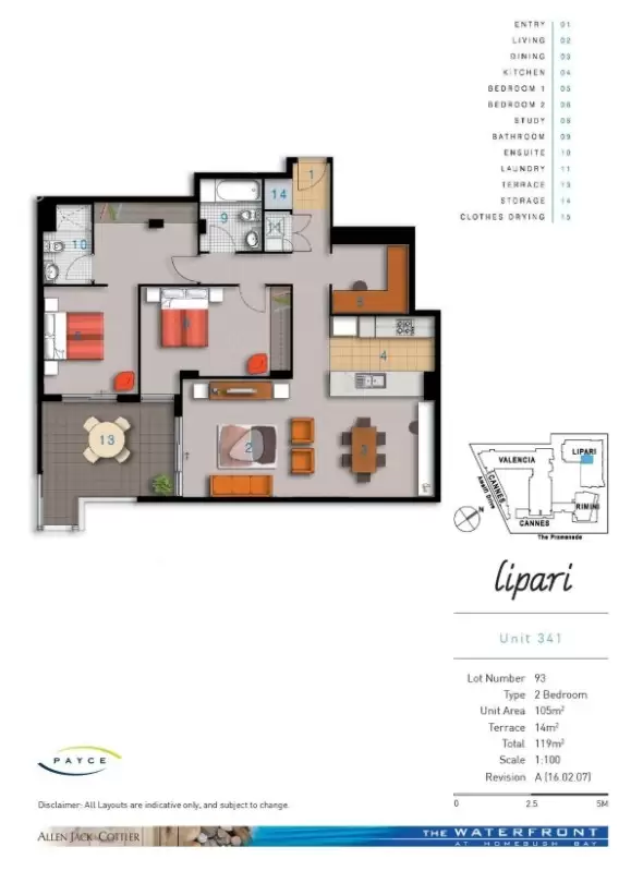 341/2 The Crescent, Wentworth Point Leased by Chidiac Realty - floorplan