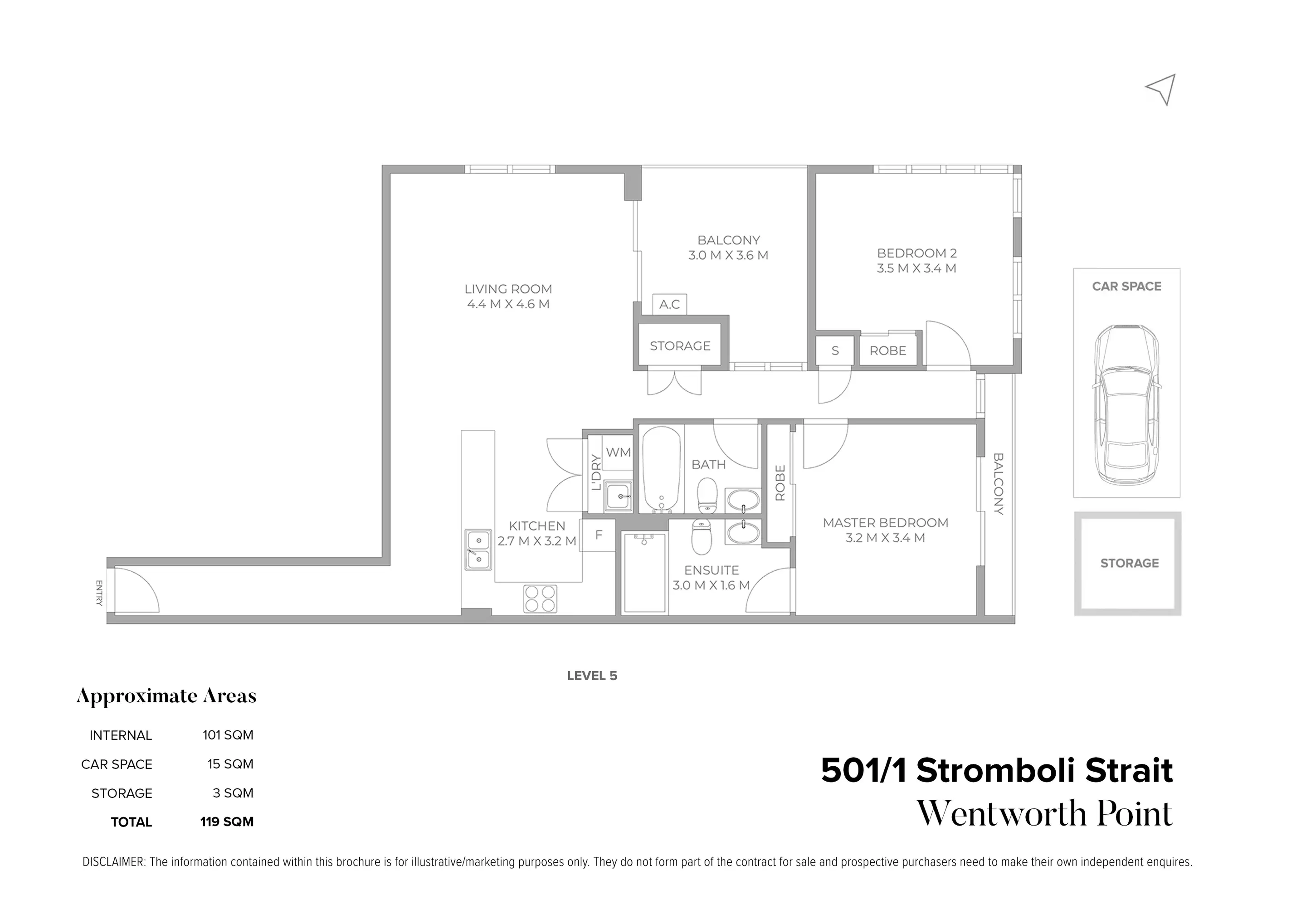 501/1 Stromboli Strait, Wentworth Point Sold by Chidiac Realty - floorplan