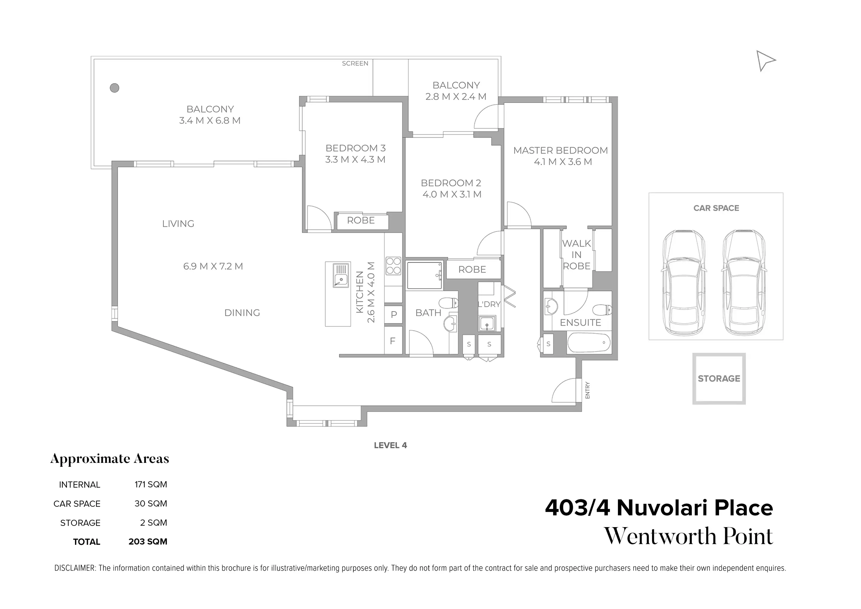 403/4 Nuvolari Place, Wentworth Point Sold by Chidiac Realty - floorplan