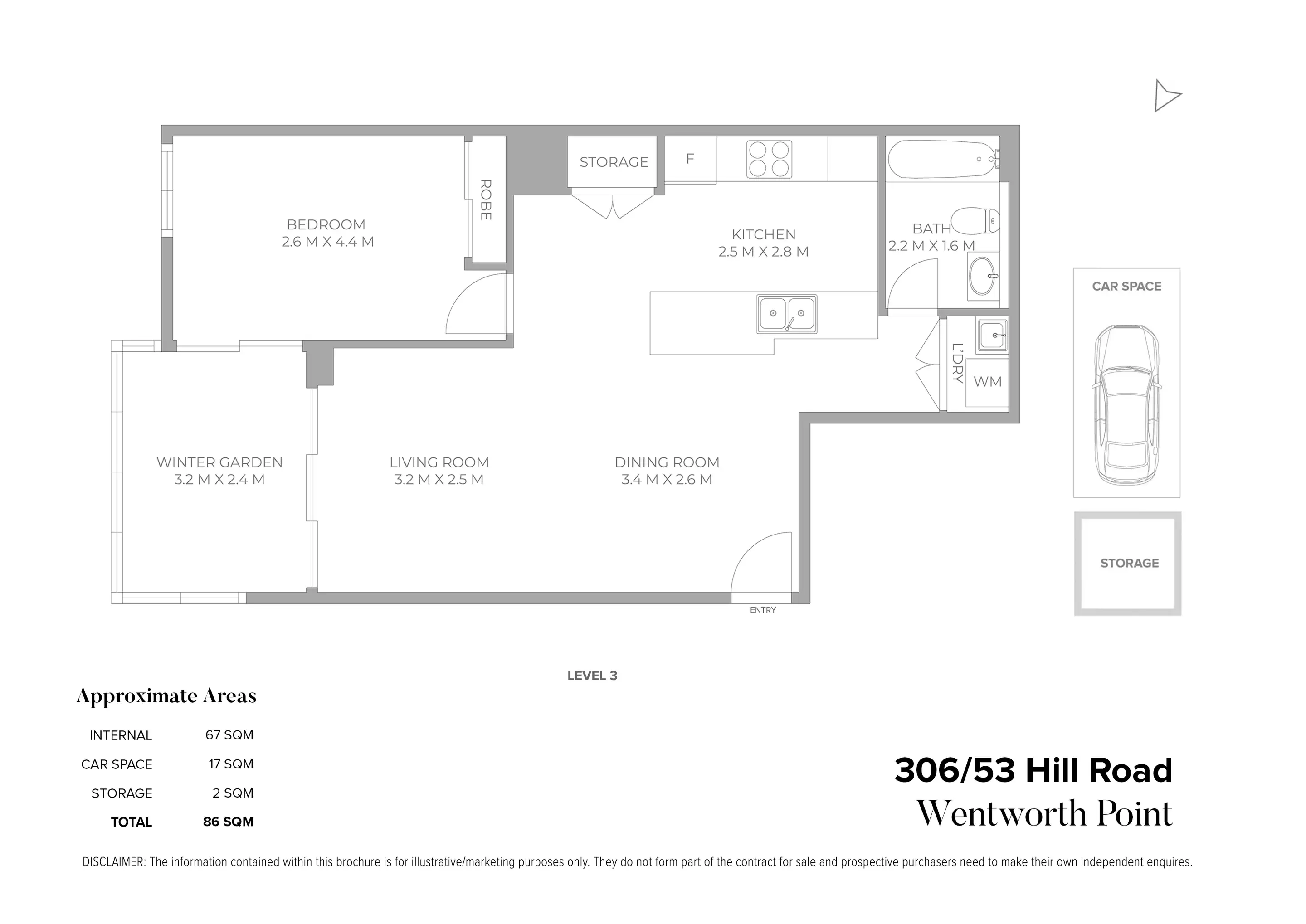 306/53 Hill Road, Wentworth Point Sold by Chidiac Realty - floorplan