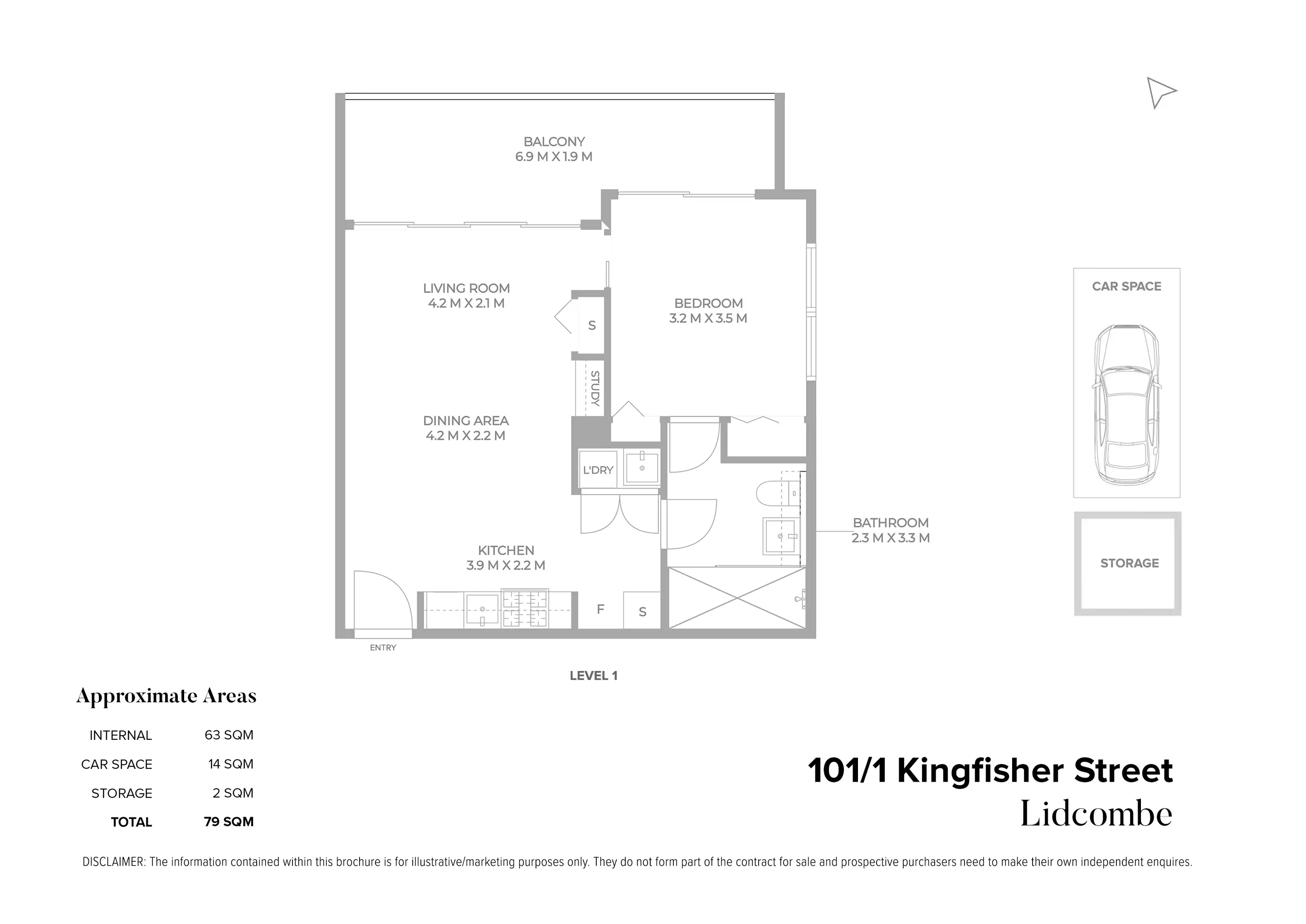 101/1 Kingfisher Street, Lidcombe Leased by Chidiac Realty - floorplan