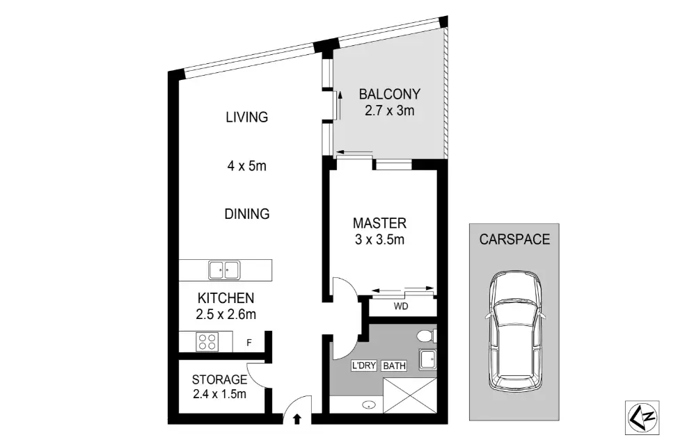 704/1 Australia Avenue, Sydney Olympic Park Leased by Chidiac Realty - floorplan