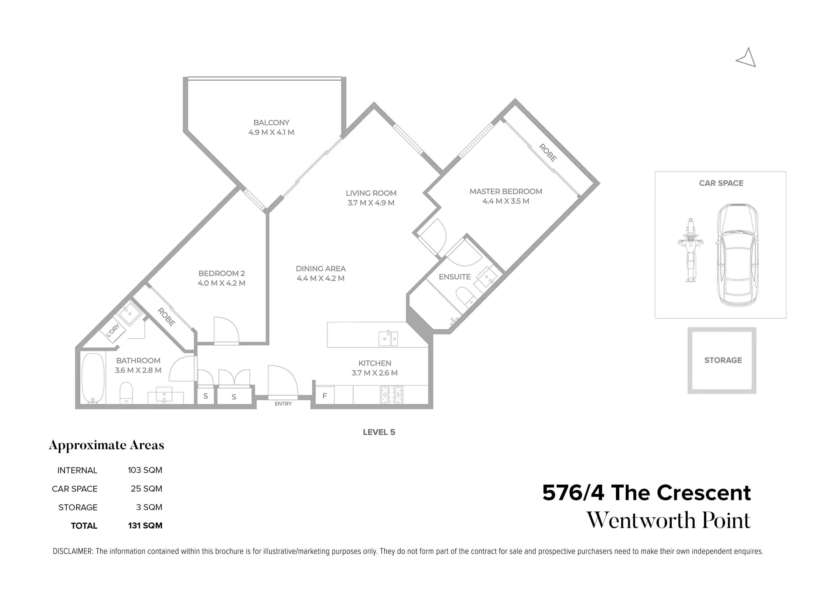576/4 The Crescent, Wentworth Point Sold by Chidiac Realty - floorplan