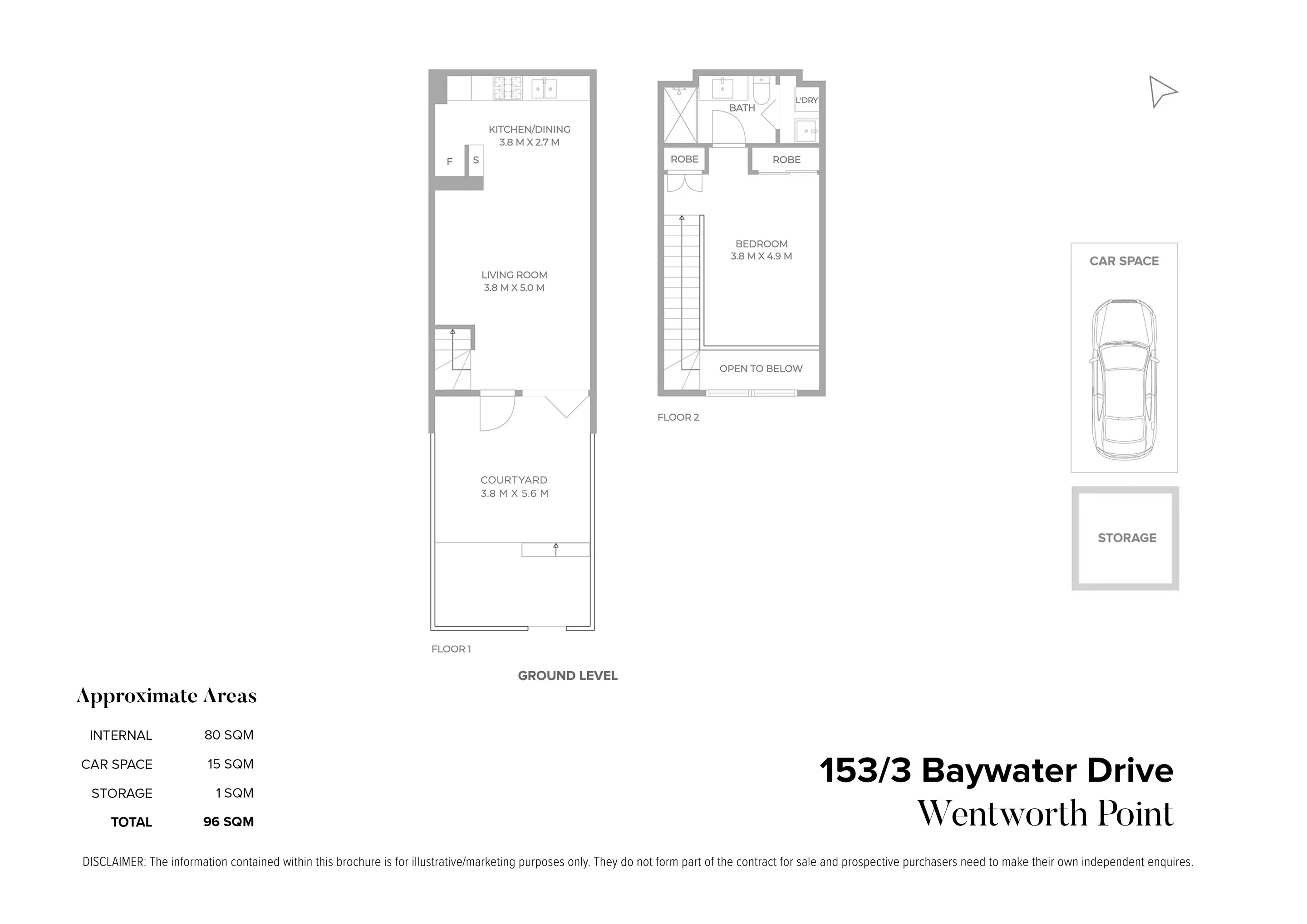 153/3 Baywater Drive, Wentworth Point Sold by Chidiac Realty - floorplan