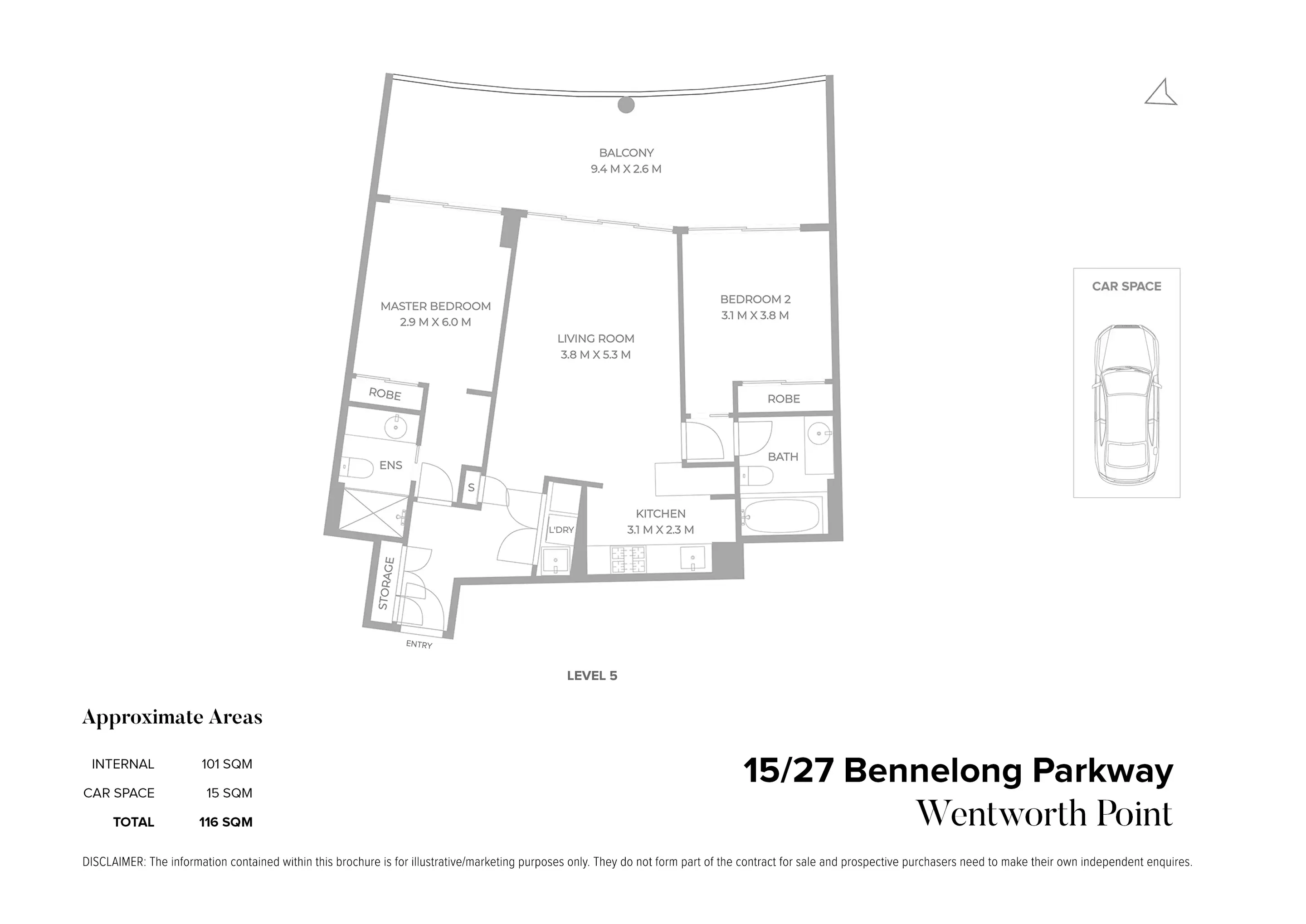 15/27 Bennelong Parkway, Wentworth Point Sold by Chidiac Realty - floorplan