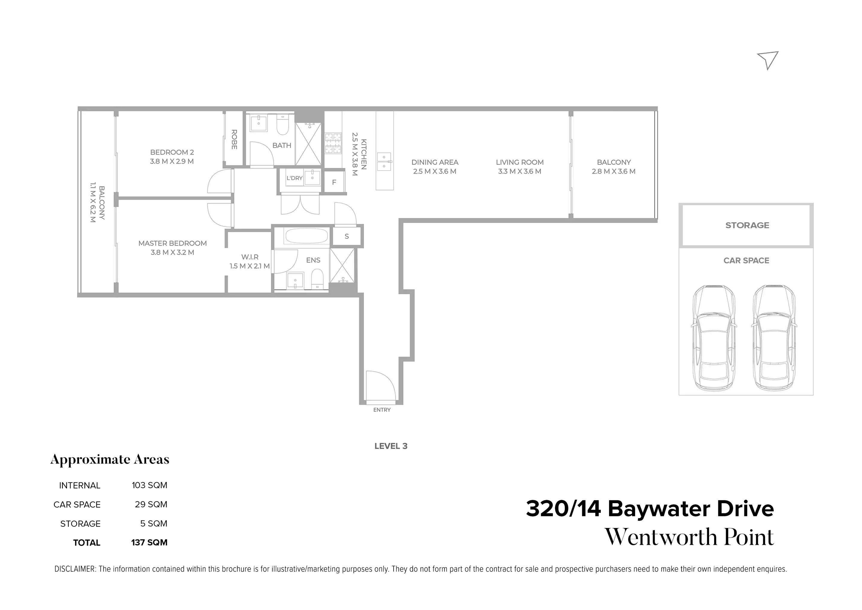 320/14 Baywater Drive, Wentworth Point Sold by Chidiac Realty - floorplan