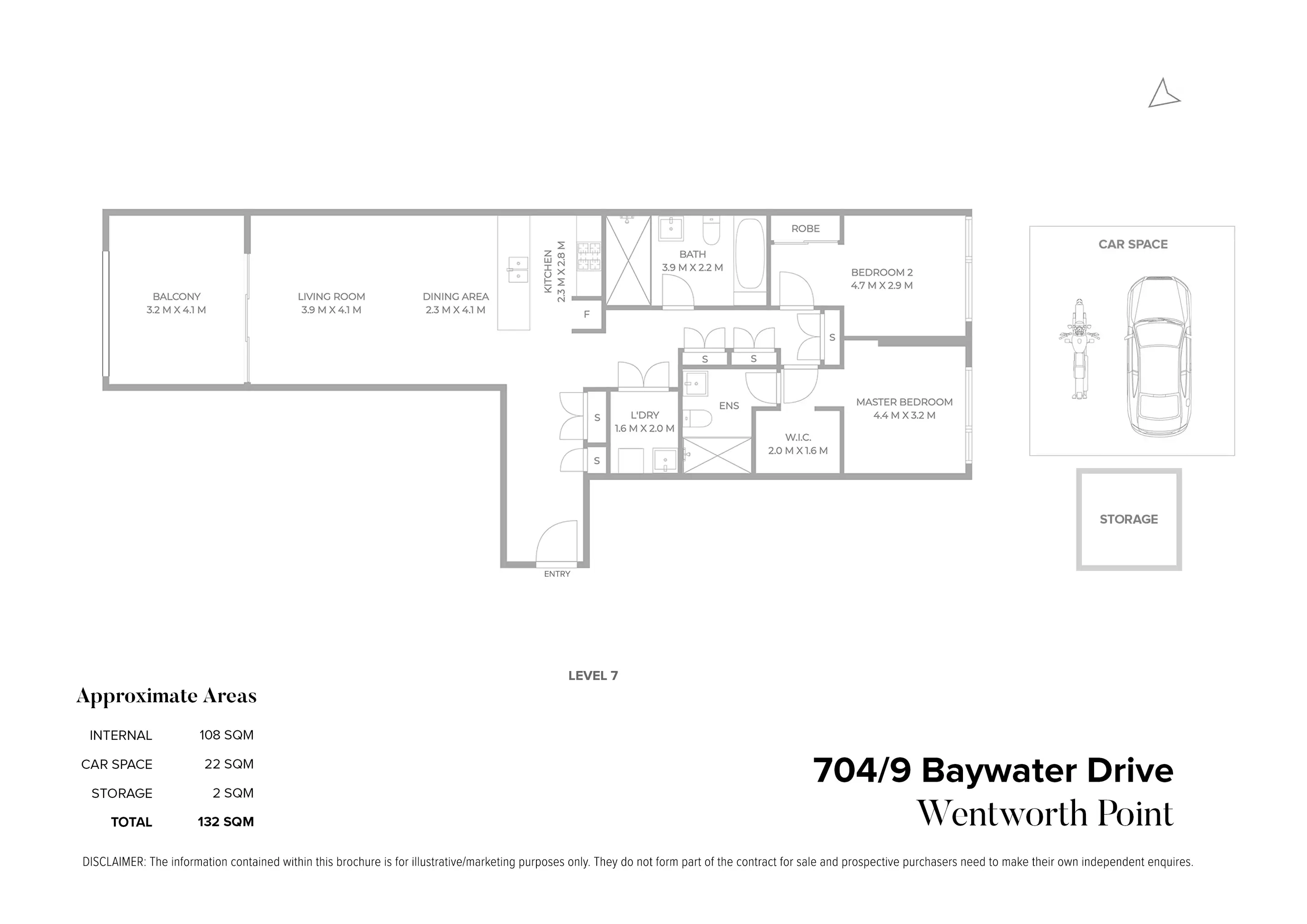 704/9 Baywater Drive, Wentworth Point Sold by Chidiac Realty - floorplan