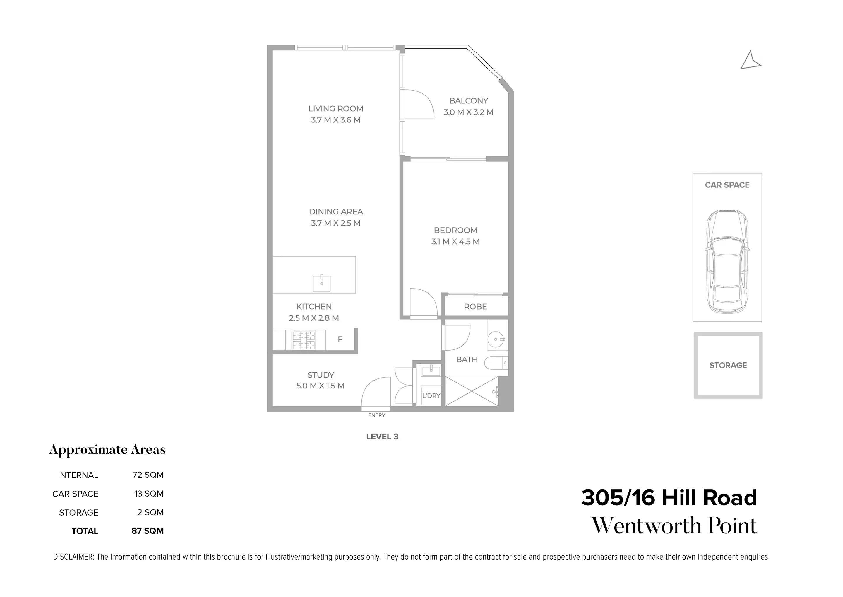 305/16 Hill Road, Wentworth Point Sold by Chidiac Realty - floorplan