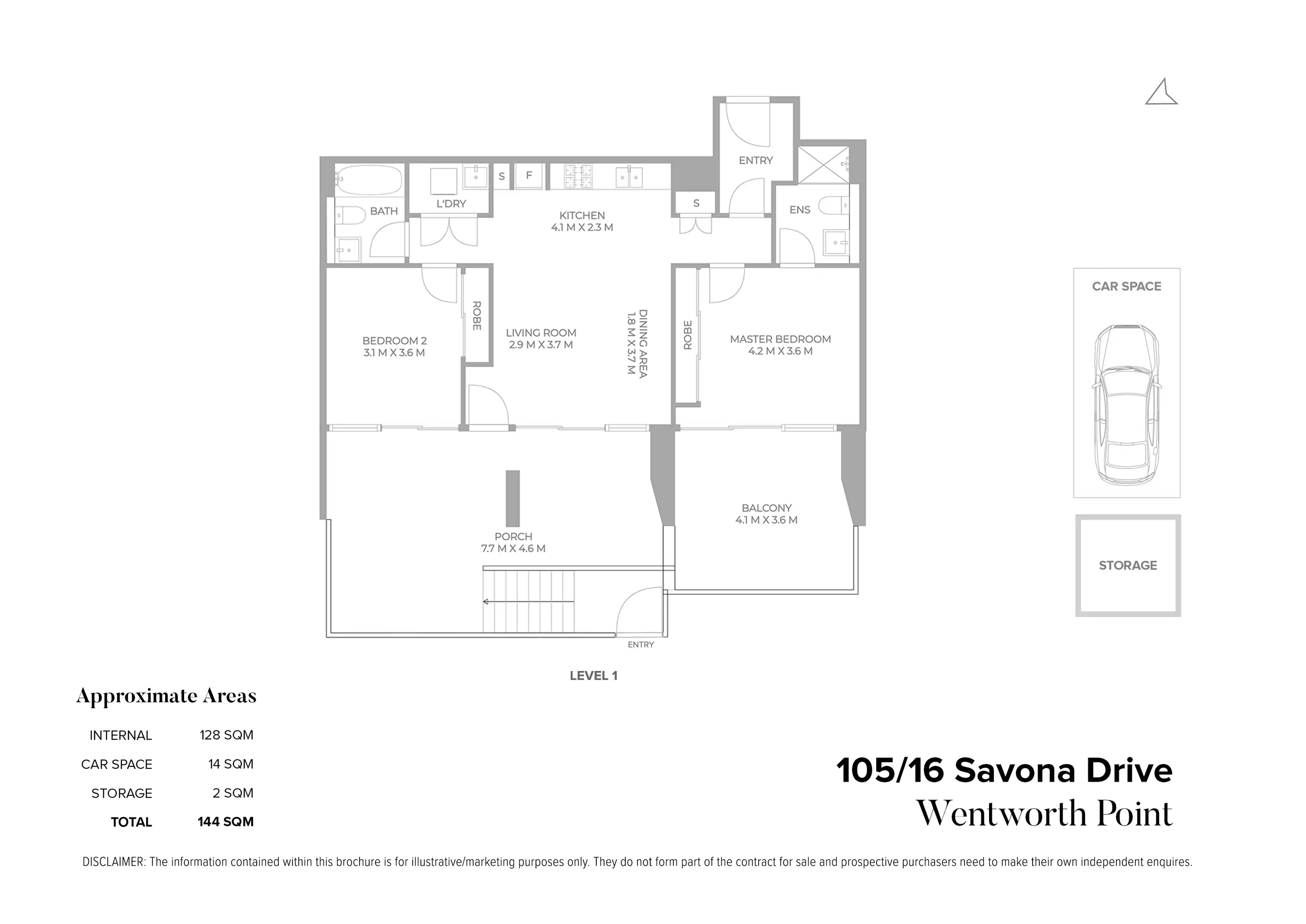 105/16 Savona Drive, Wentworth Point Sold by Chidiac Realty - floorplan