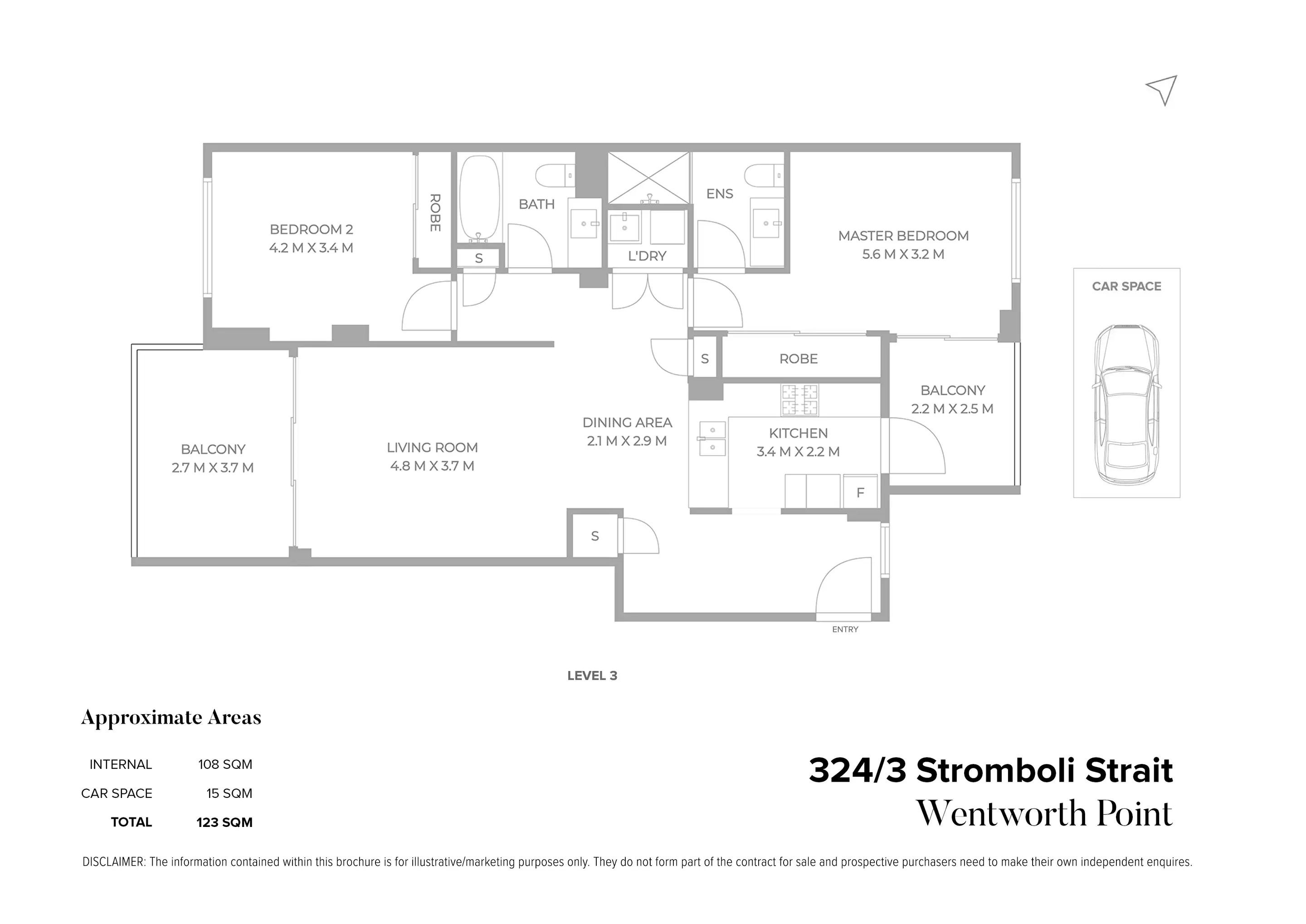 324/3 Stromboli Strait, Wentworth Point Sold by Chidiac Realty - floorplan
