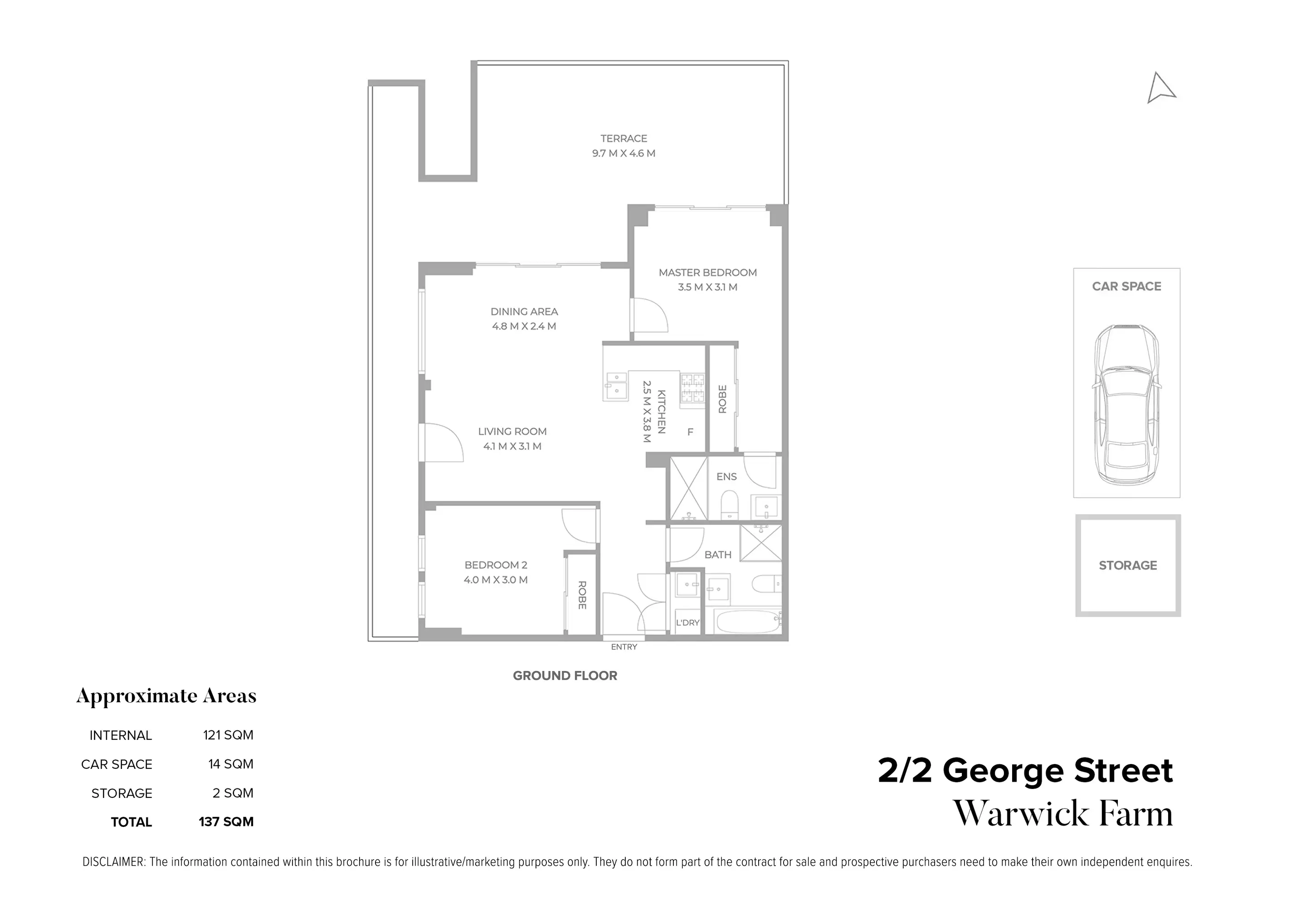 2/2-4 George Street, Warwick Farm Sold by Chidiac Realty - floorplan
