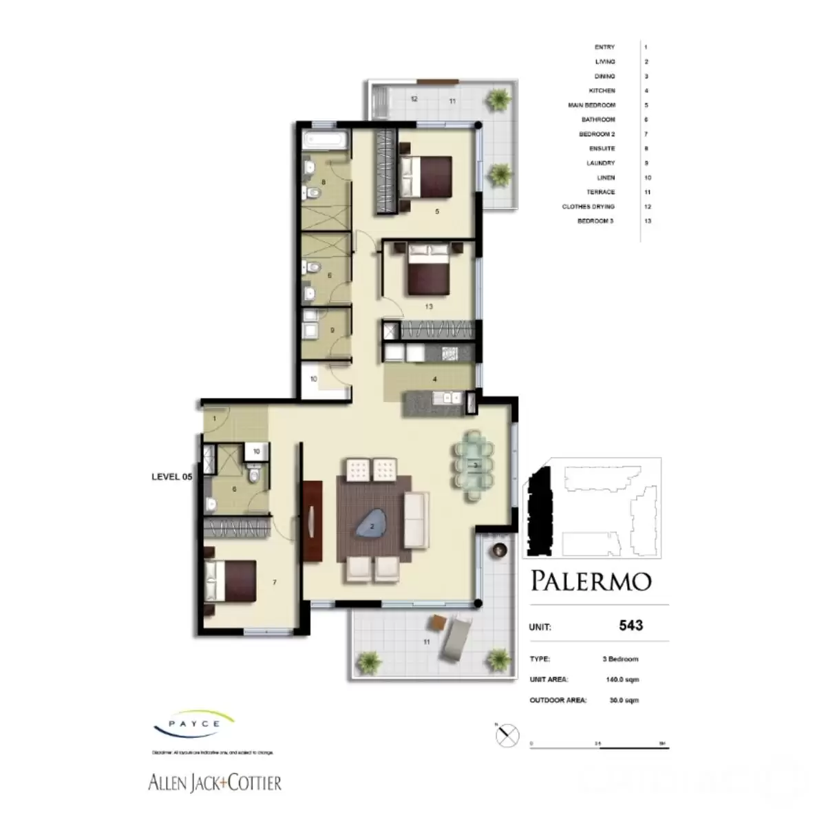 543/7 Baywater Drive, Wentworth Point Leased by Chidiac Realty - floorplan