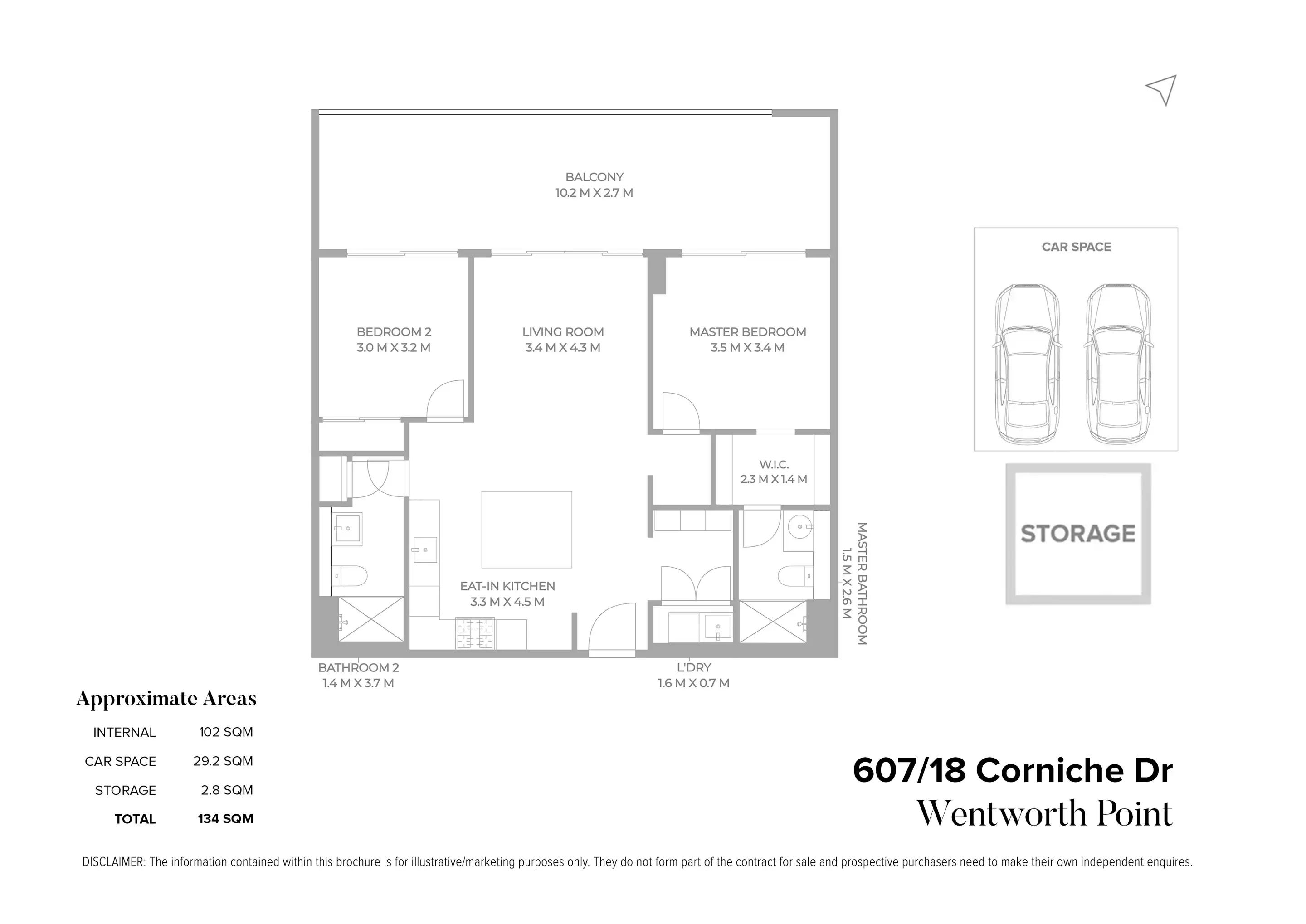 607/18 Corniche Drive, Wentworth Point Leased by Chidiac Realty - floorplan