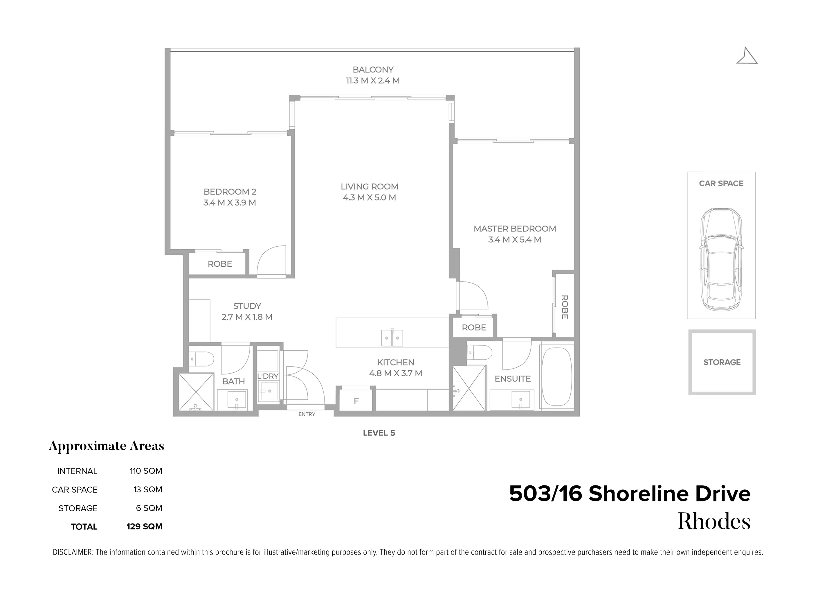 503/16 Shoreline Drive, Rhodes Sold by Chidiac Realty - floorplan