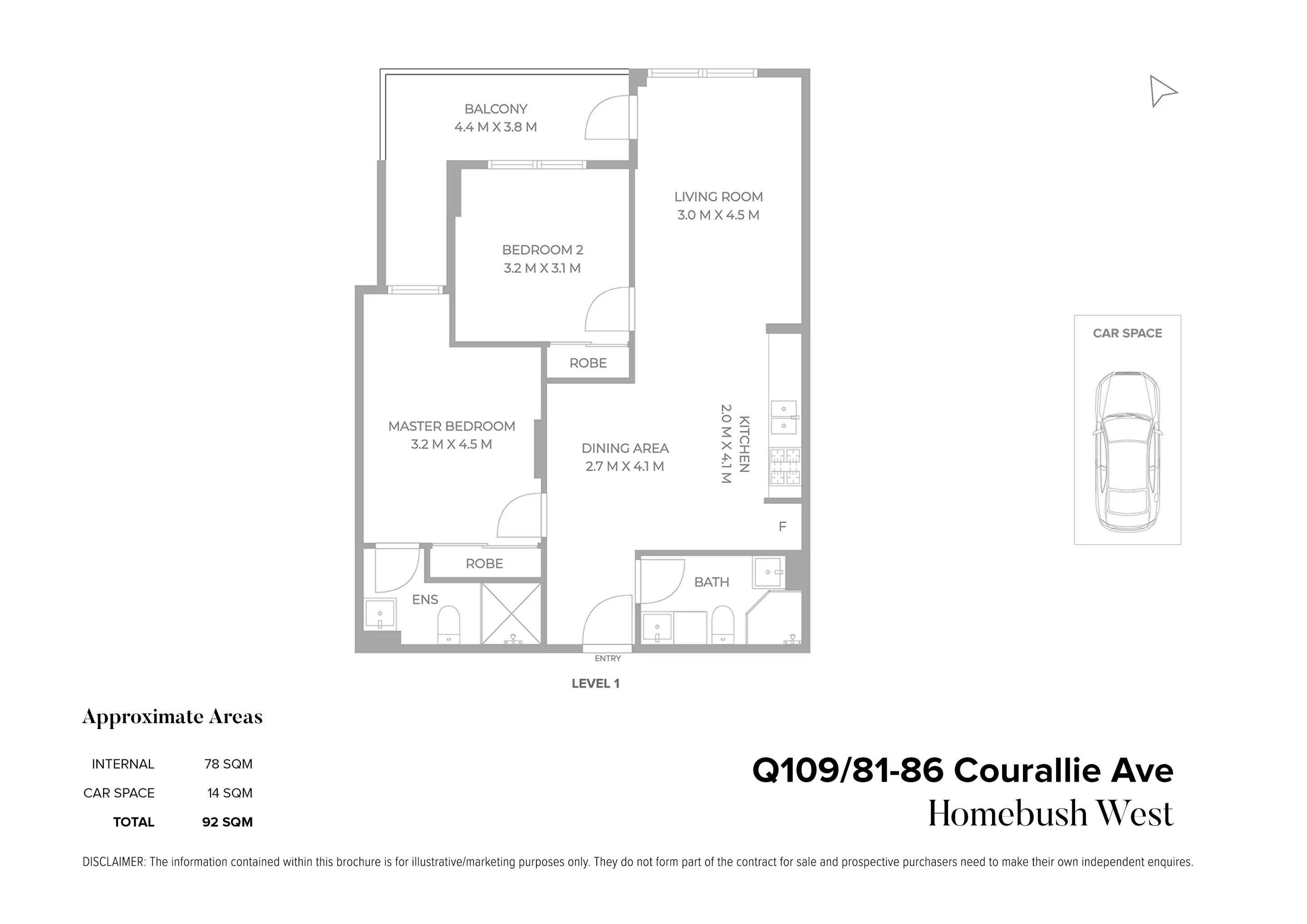 Q109/81-86 Courallie Avenue, Homebush Sold by Chidiac Realty - floorplan