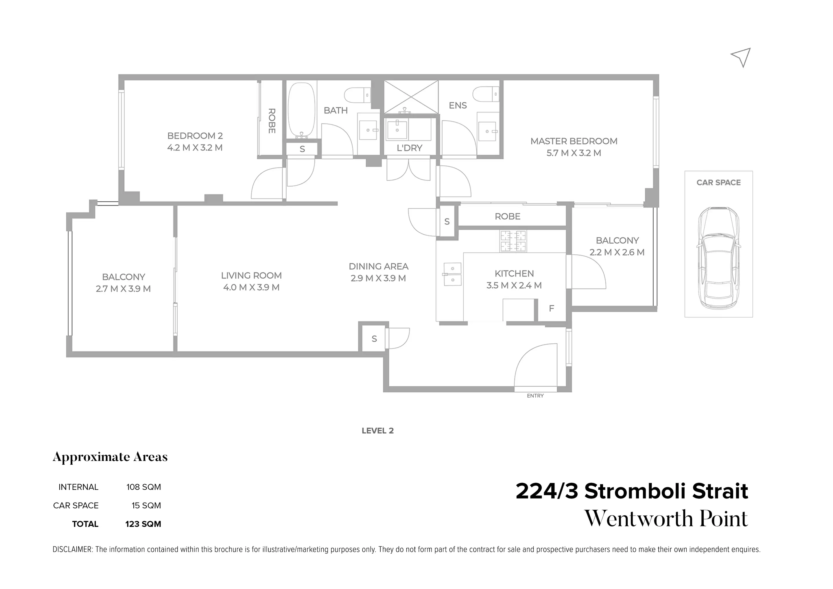 224/3 Stromboli Strait, Wentworth Point Sold by Chidiac Realty - floorplan