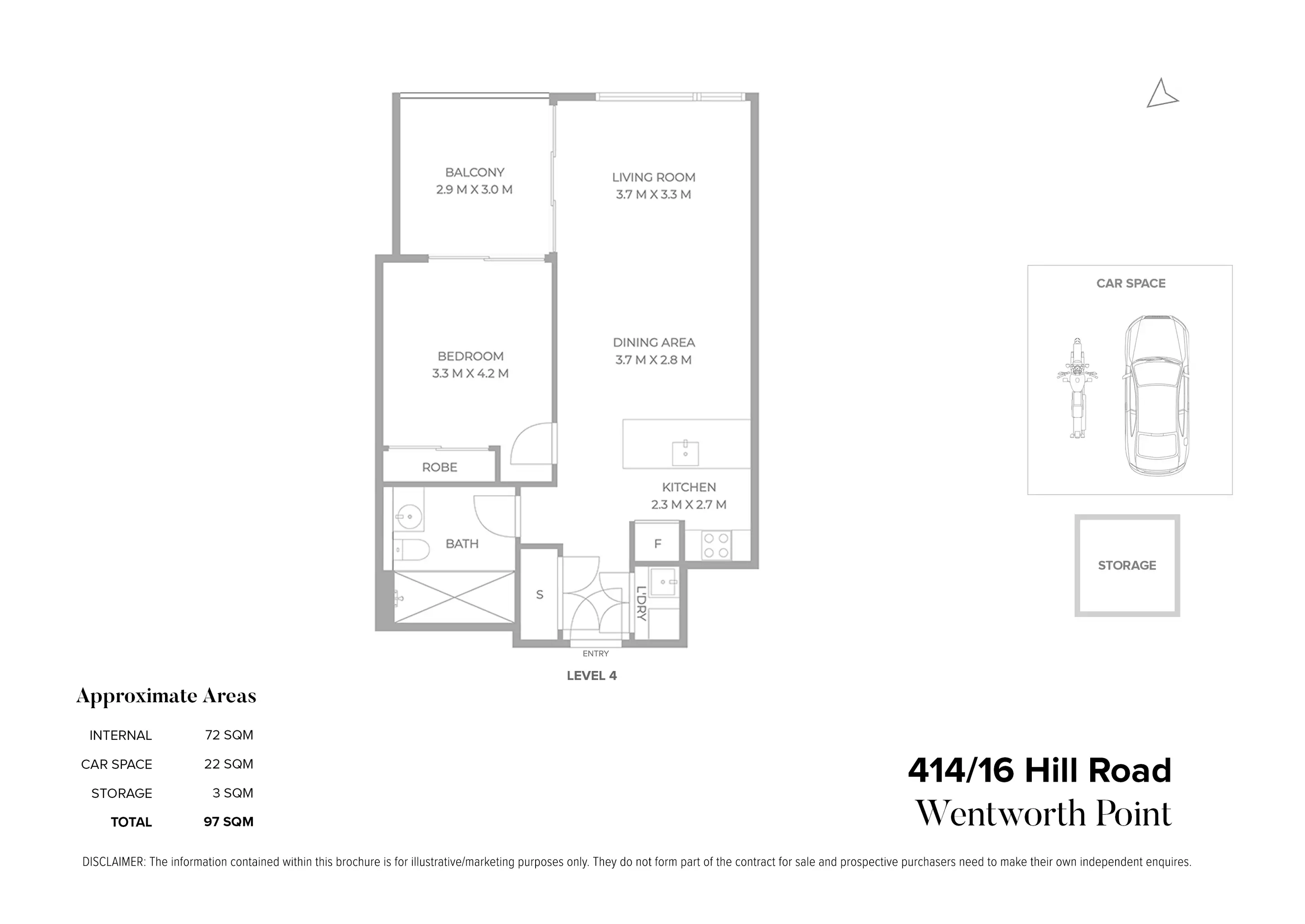 414/16 Hill Road, Wentworth Point Sold by Chidiac Realty - floorplan