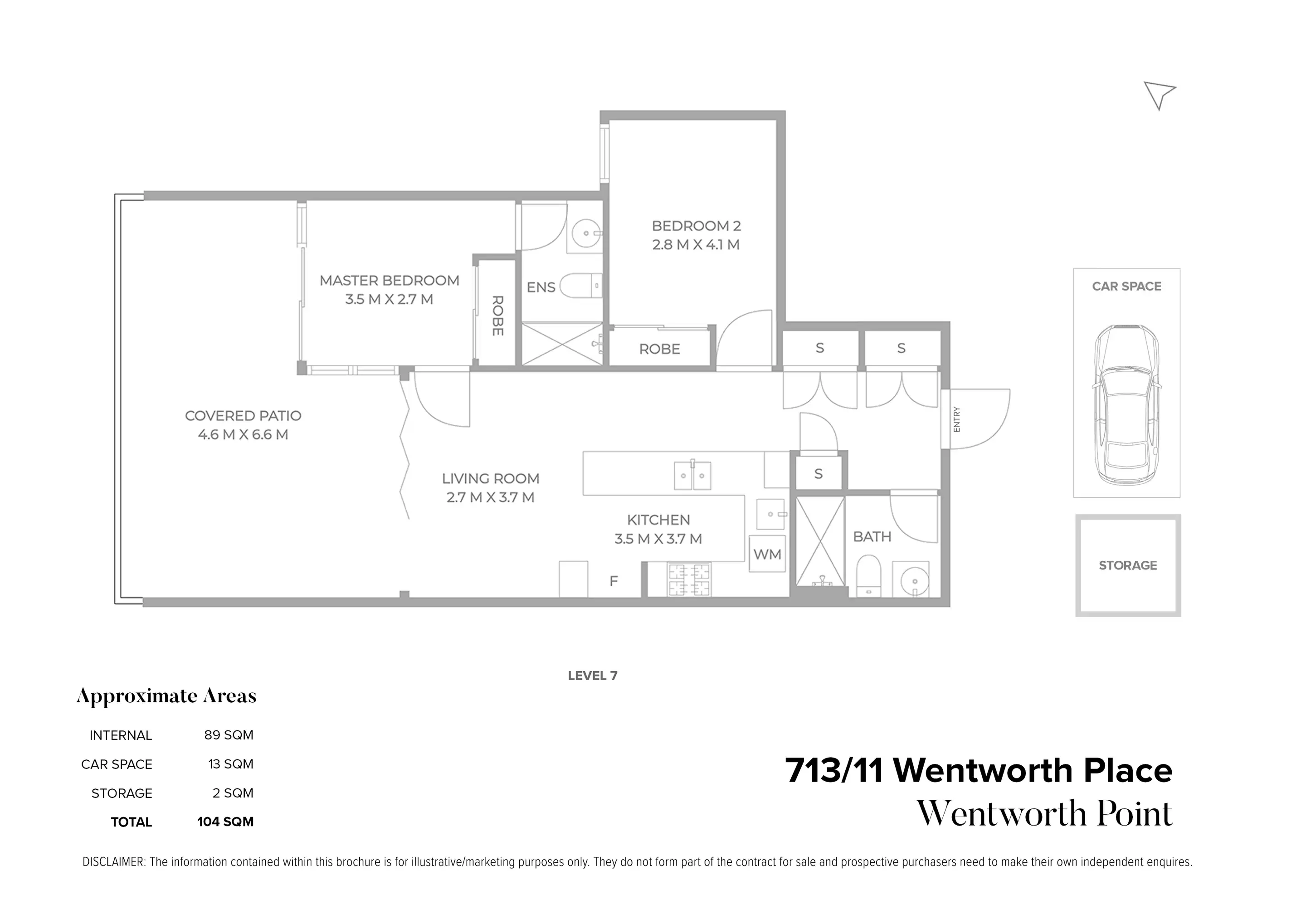 713/11 Wentworth Place, Wentworth Point Sold by Chidiac Realty - floorplan