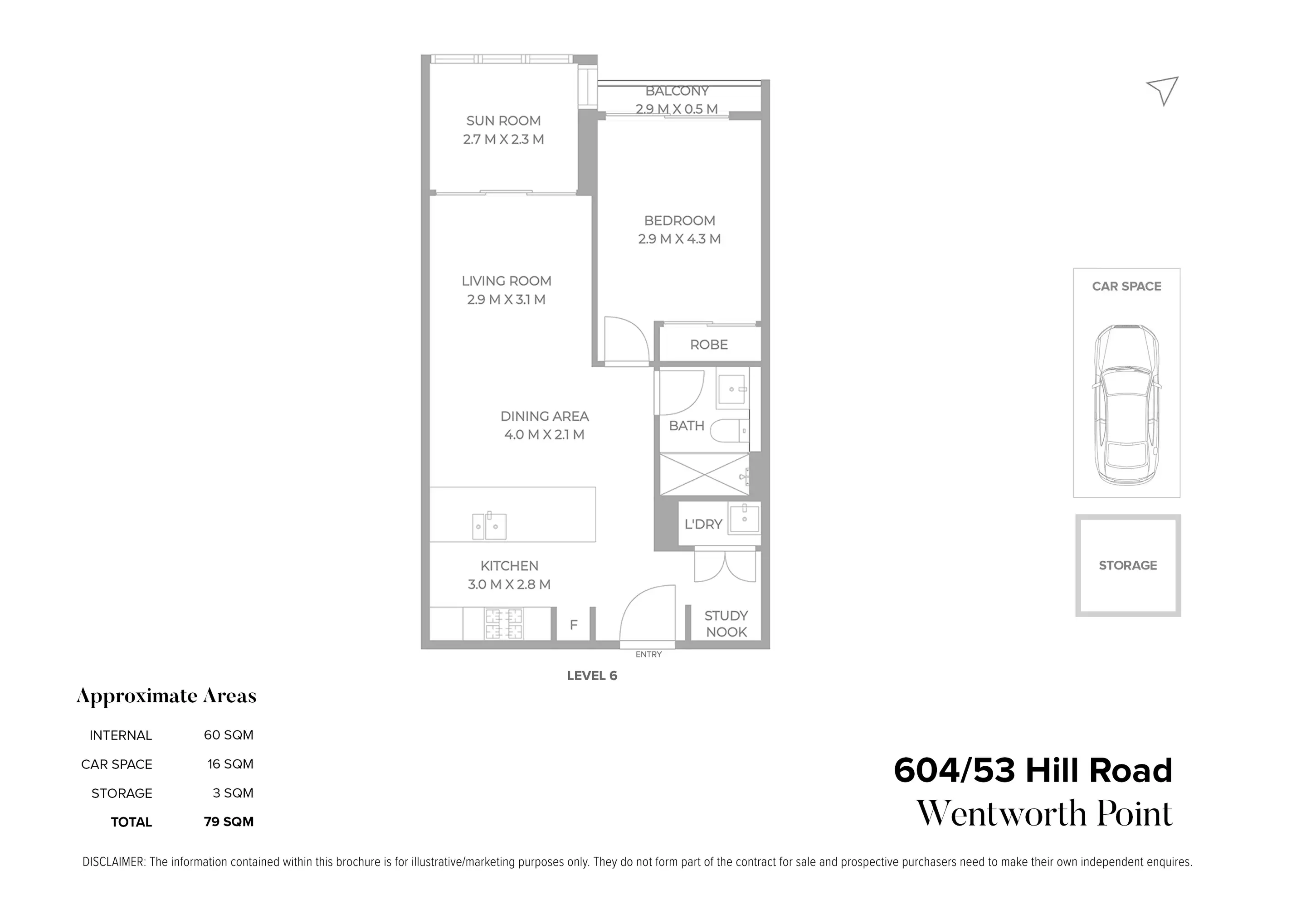 604/53 Hill Road, Wentworth Point Sold by Chidiac Realty - floorplan