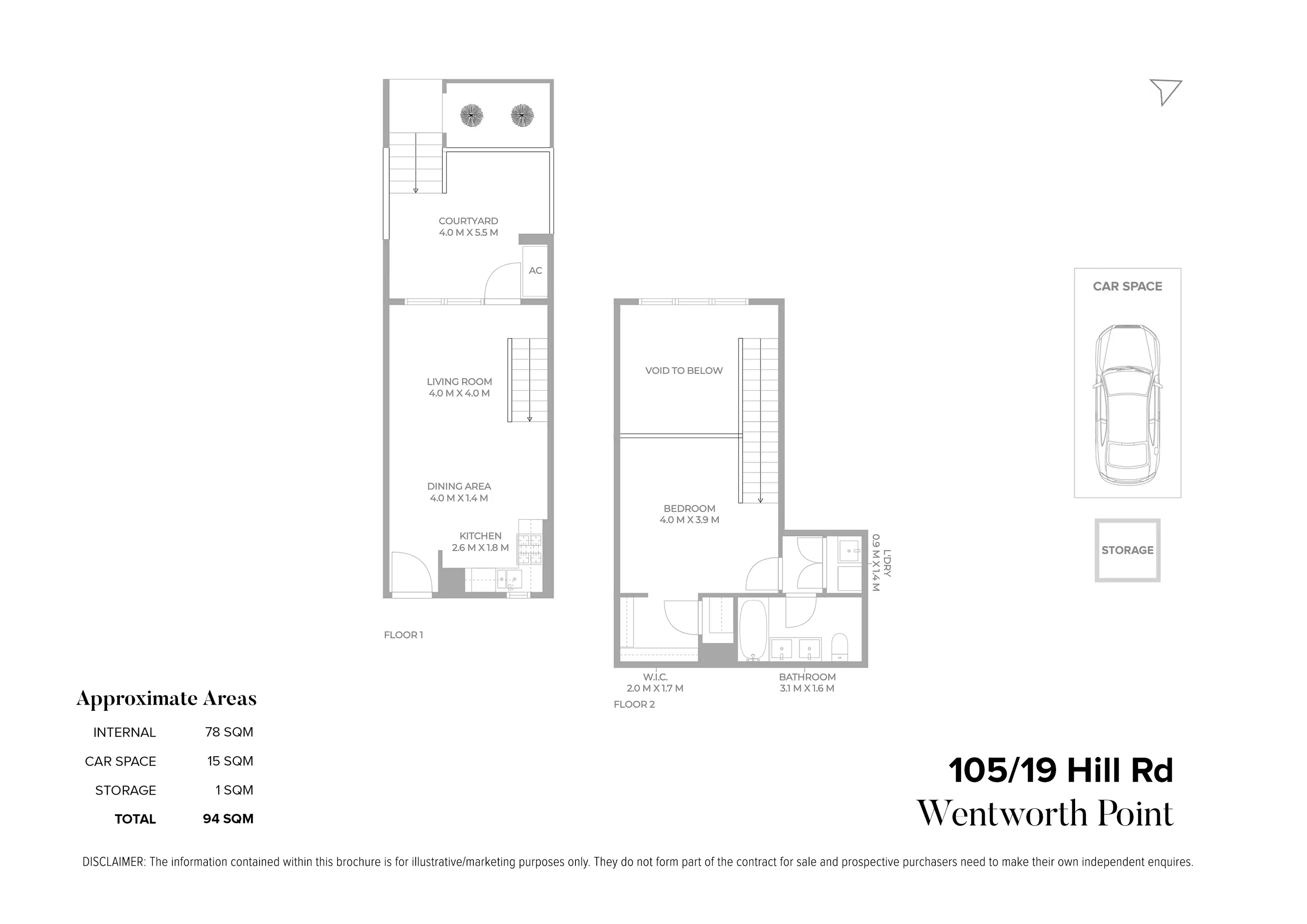 105/19 Hill Road, Wentworth Point Leased by Chidiac Realty - floorplan