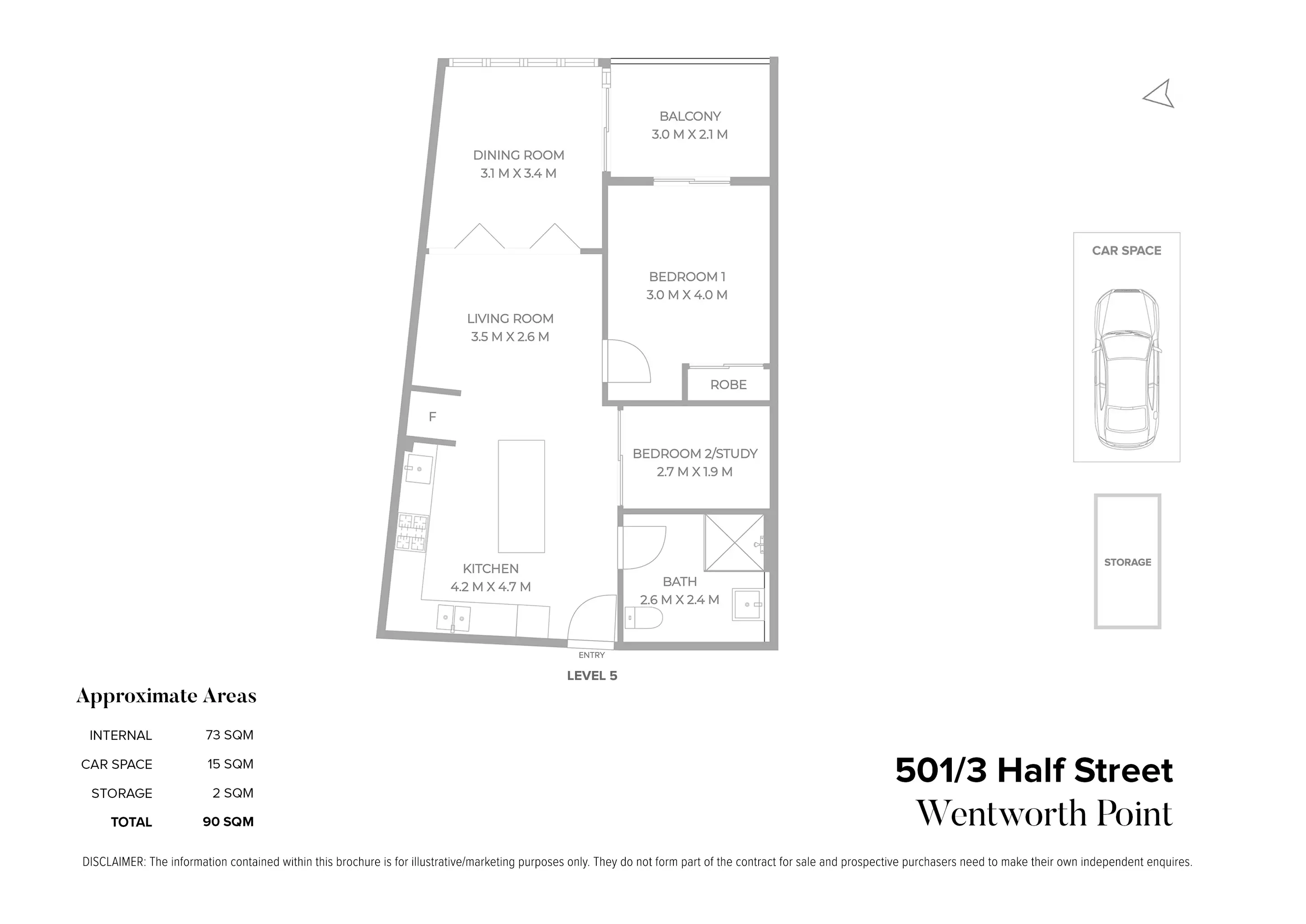 501/3 Half Street, Wentworth Point Sold by Chidiac Realty - floorplan