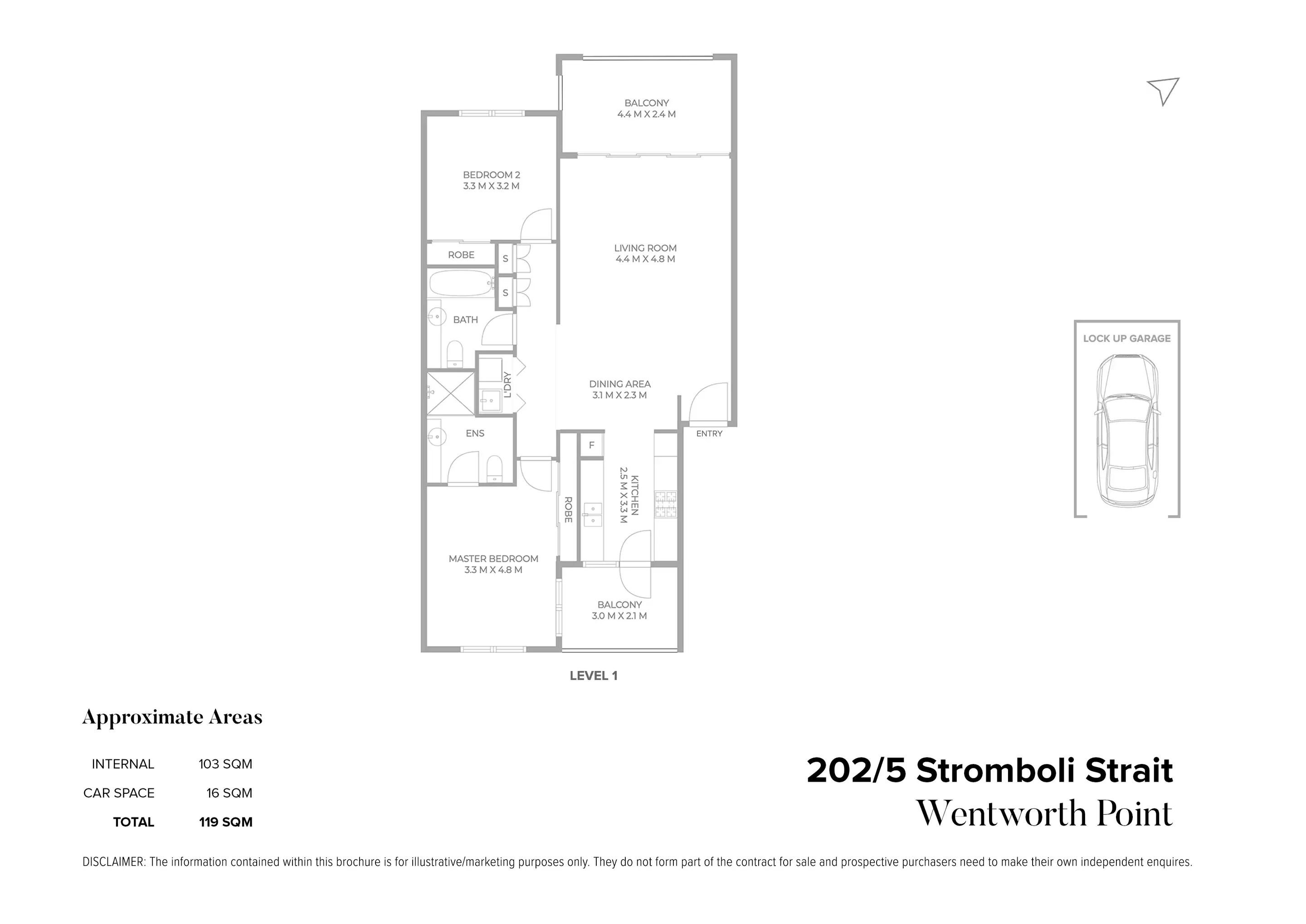 202/5 Stromboli Strait, Wentworth Point Sold by Chidiac Realty - floorplan