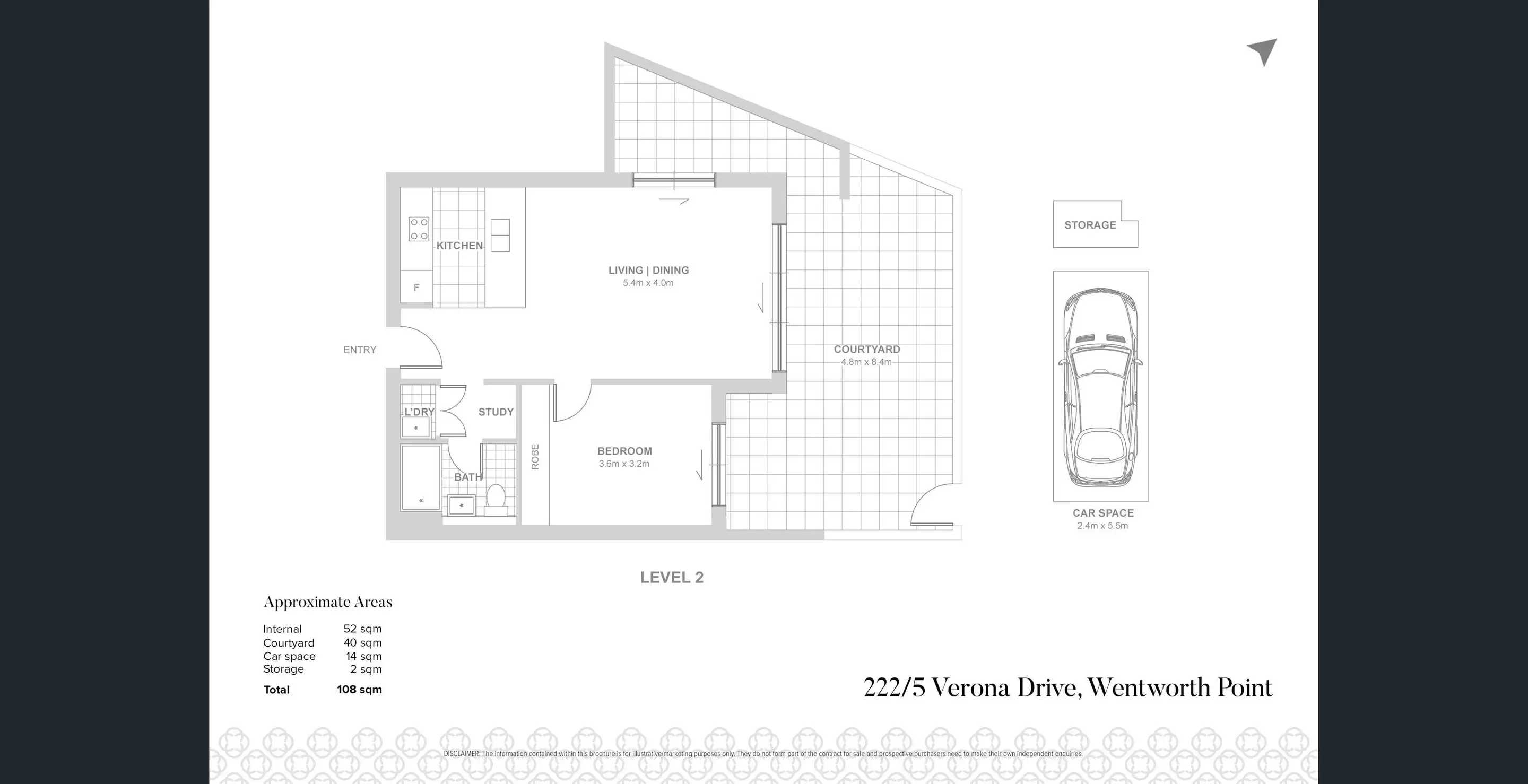 222/5 Verona Drive, Wentworth Point Leased by Chidiac Realty - floorplan