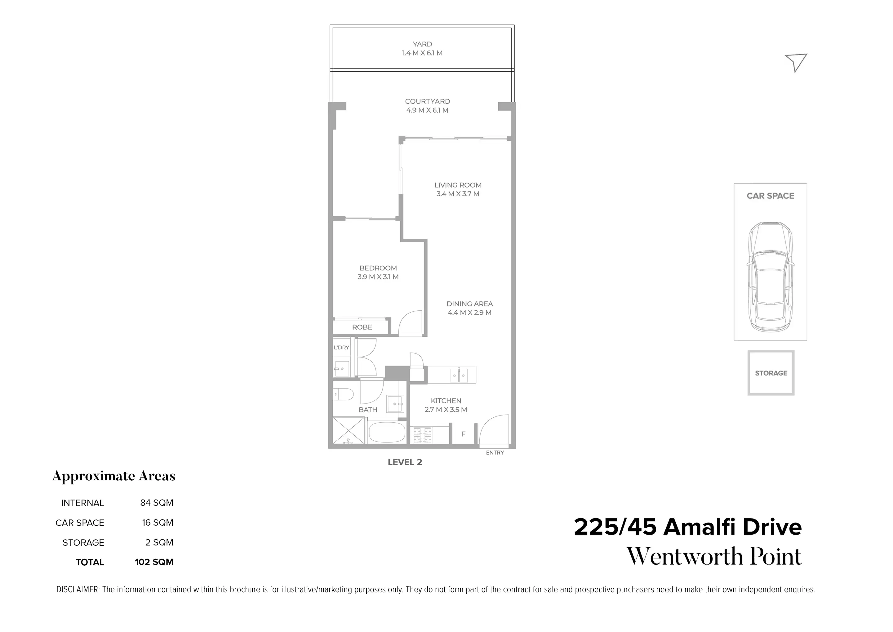225/45 Amalfi Drive, Wentworth Point Sold by Chidiac Realty - floorplan