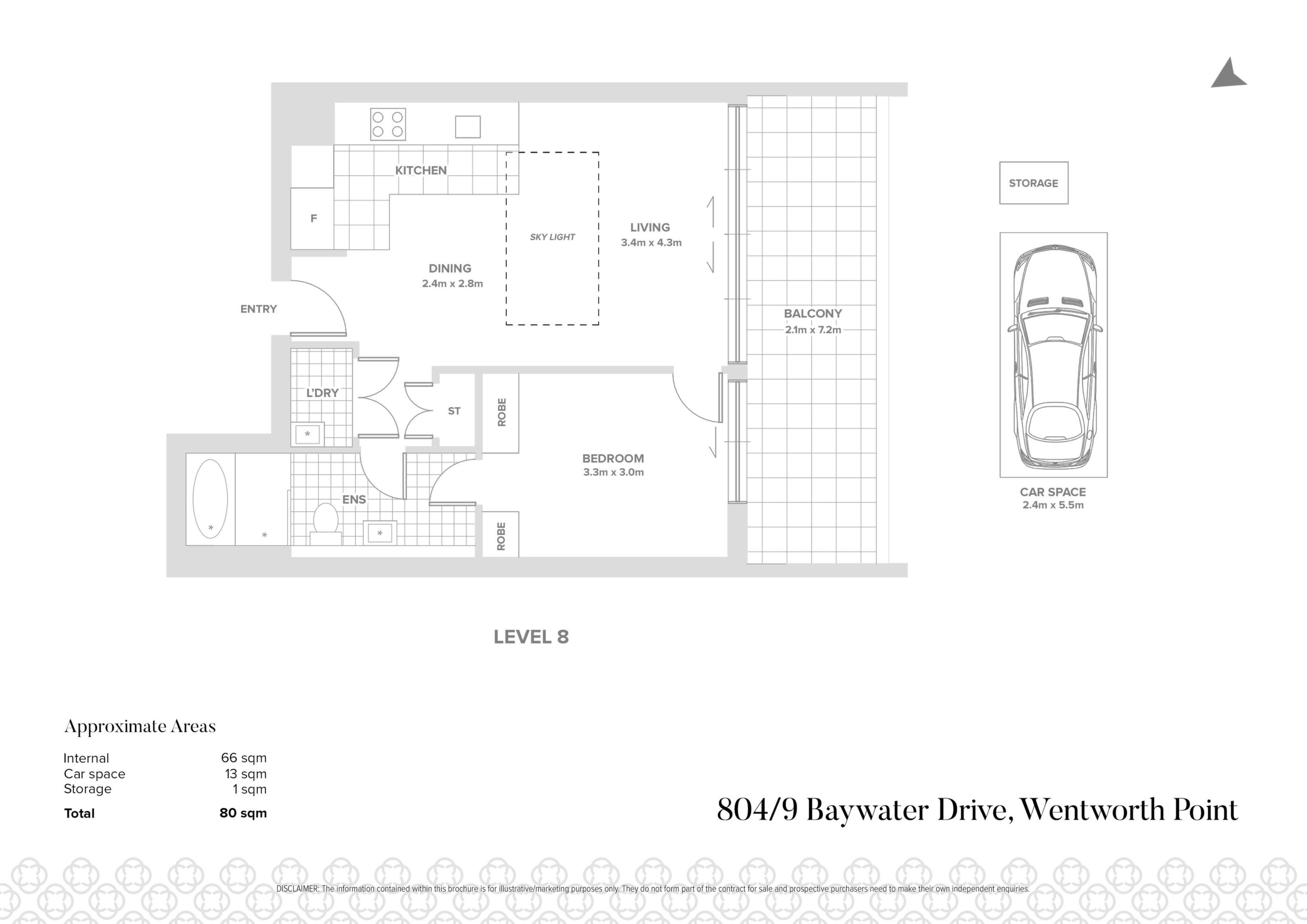 804/9 Baywater Drive, Wentworth Point Sold by Chidiac Realty - floorplan