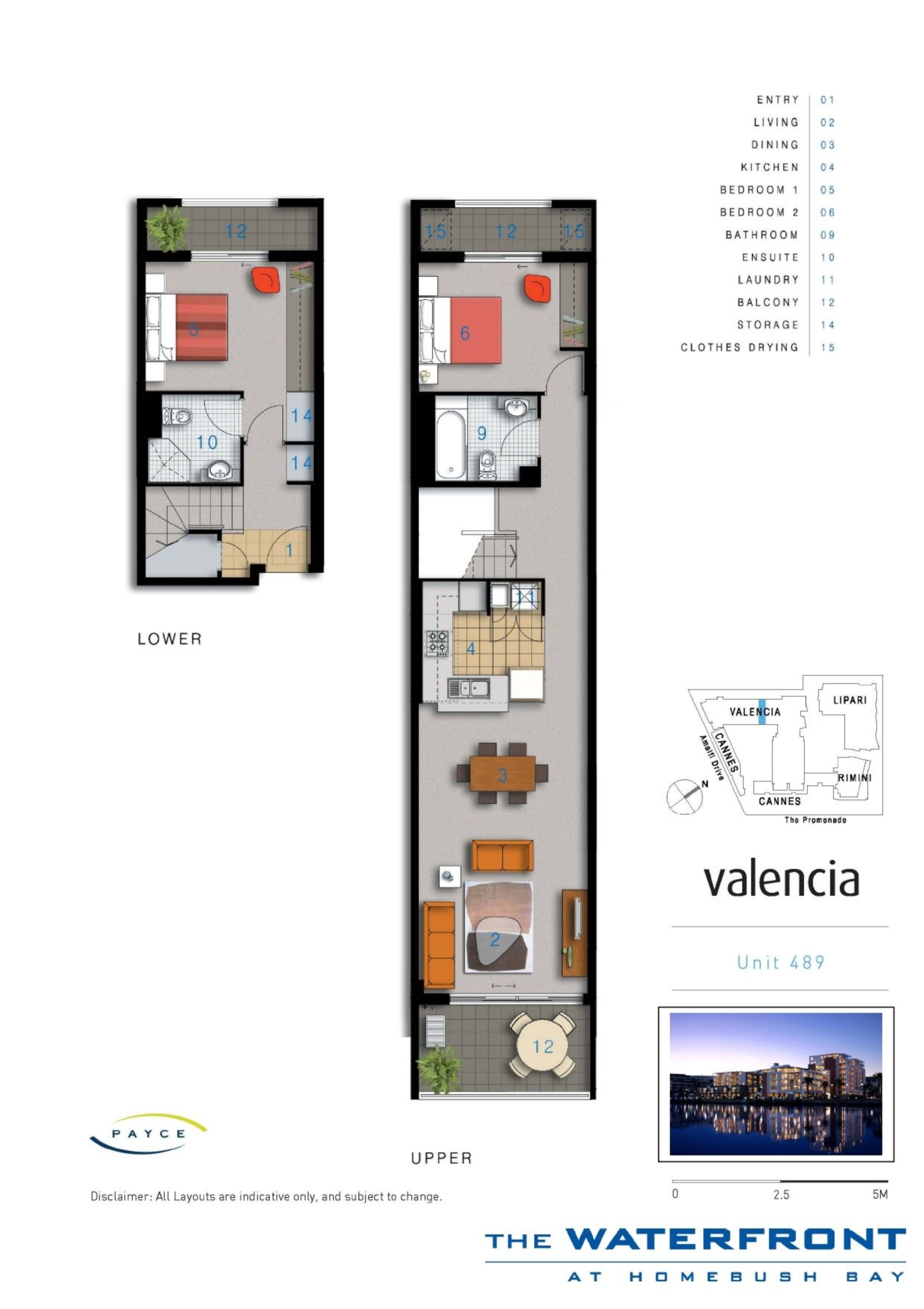 489/4 The Crescent, Wentworth Point Leased by Chidiac Realty - floorplan