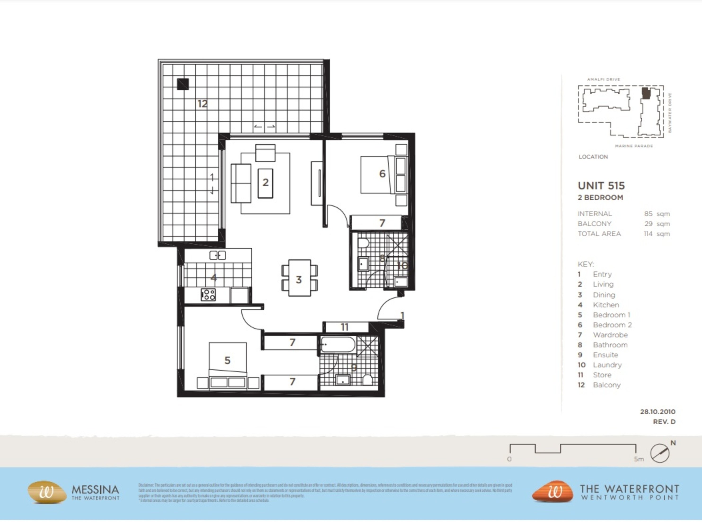 515/8 Baywater Drive, Wentworth Point Leased by Chidiac Realty - floorplan