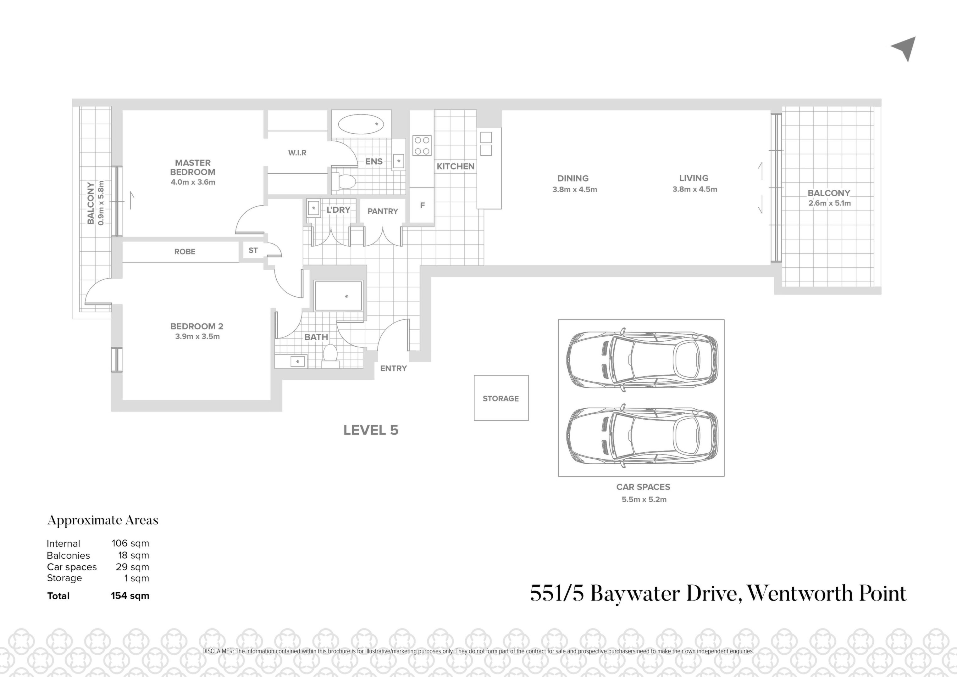 551/5 Baywater Drive, Wentworth Point Sold by Chidiac Realty - floorplan