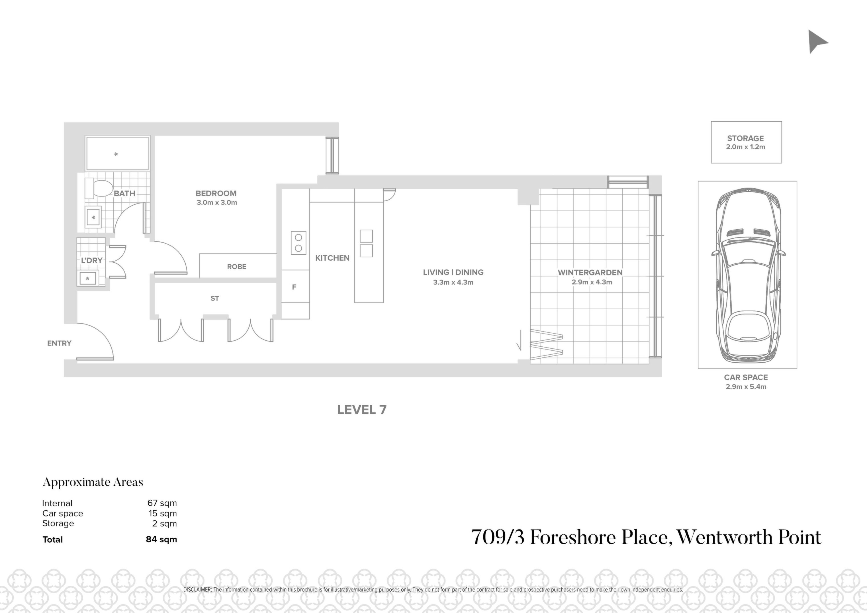 709/3 Foreshore Place, Wentworth Point Sold by Chidiac Realty - floorplan