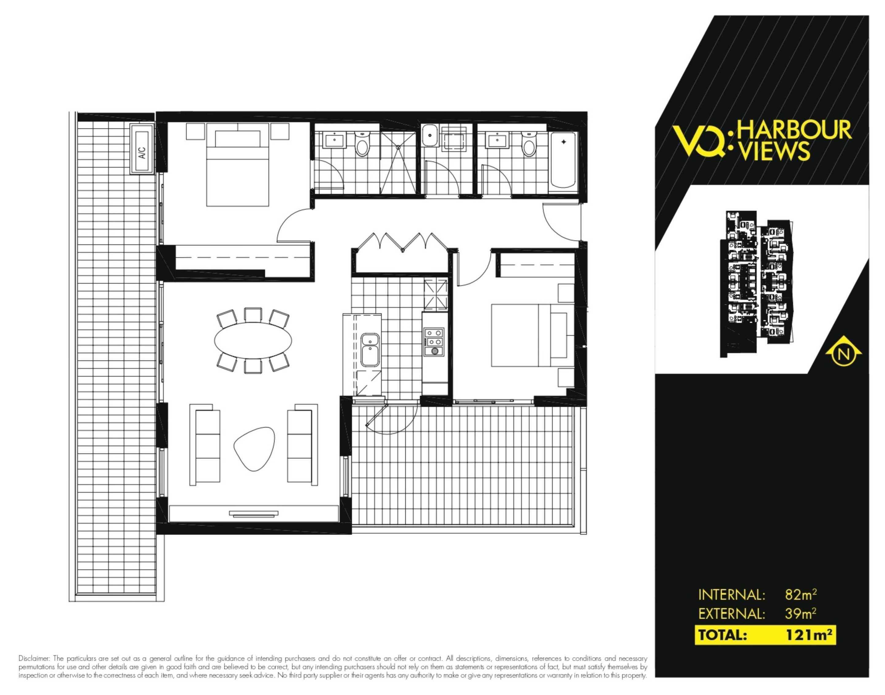 2210/46 Walker Street, Rhodes Leased by Chidiac Realty - floorplan