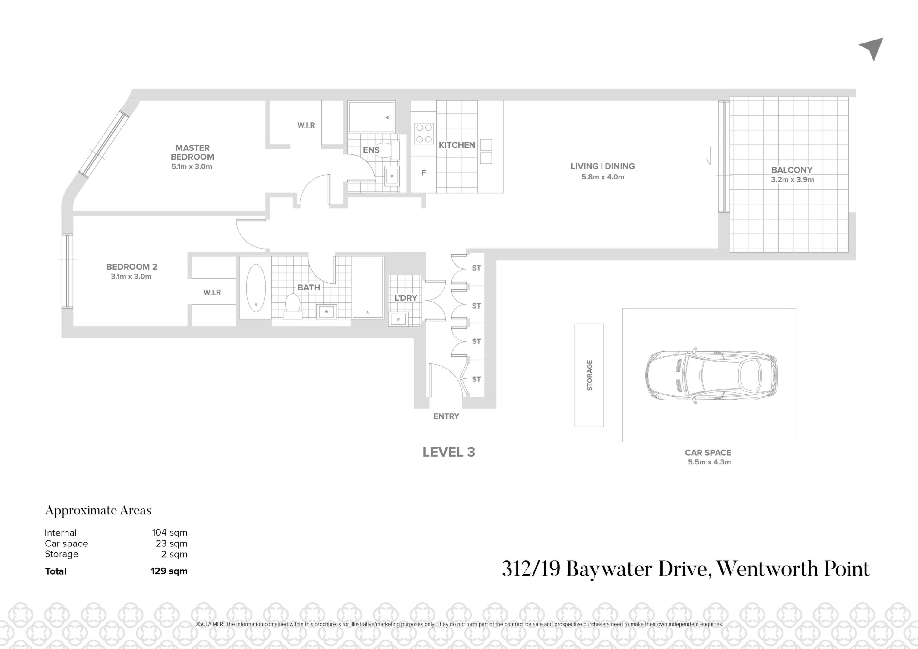 312/19 Baywater Drive, Wentworth Point Sold by Chidiac Realty - floorplan