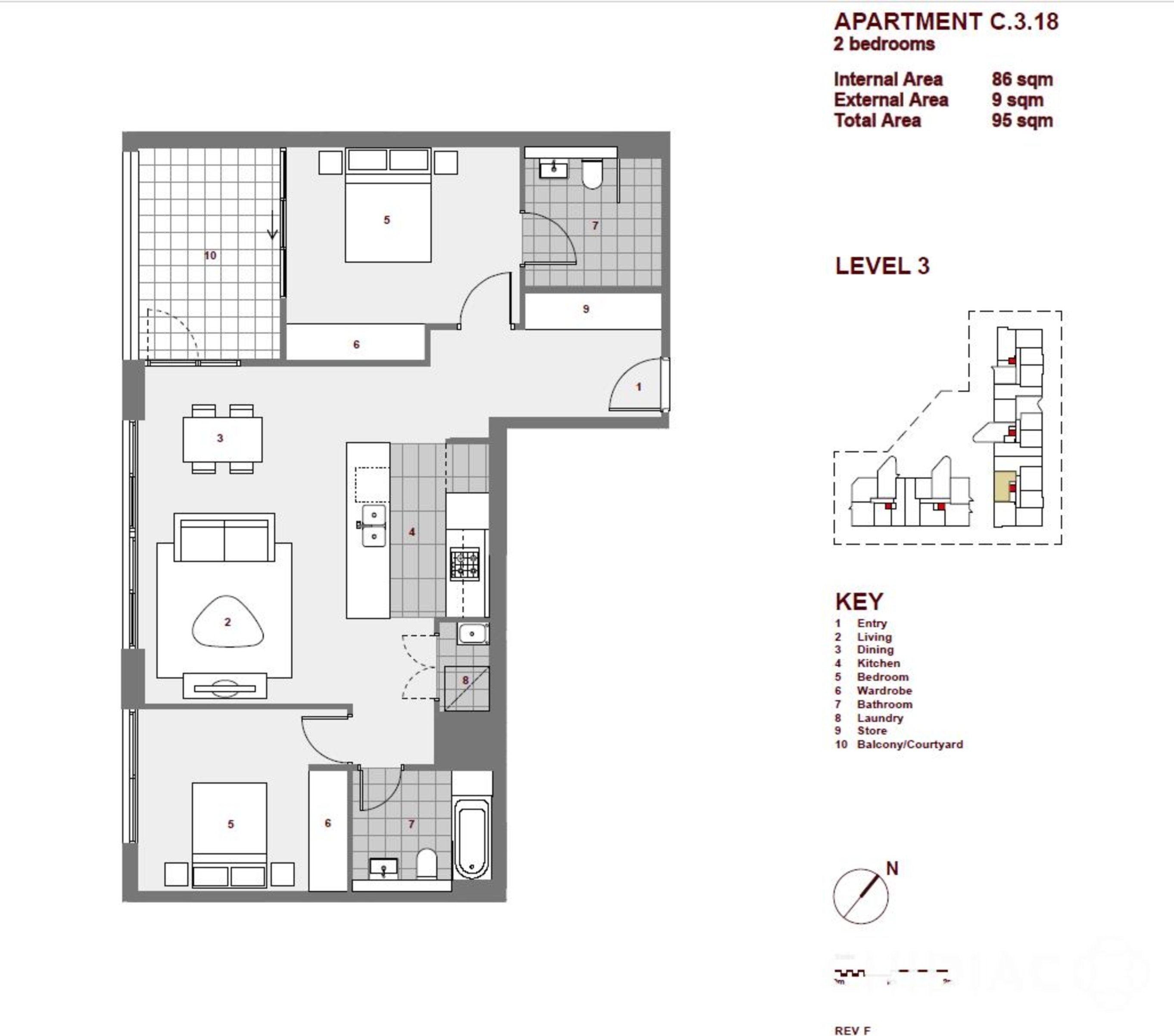 318/14 Nuvolari Place, Wentworth Point Leased by Chidiac Realty - floorplan