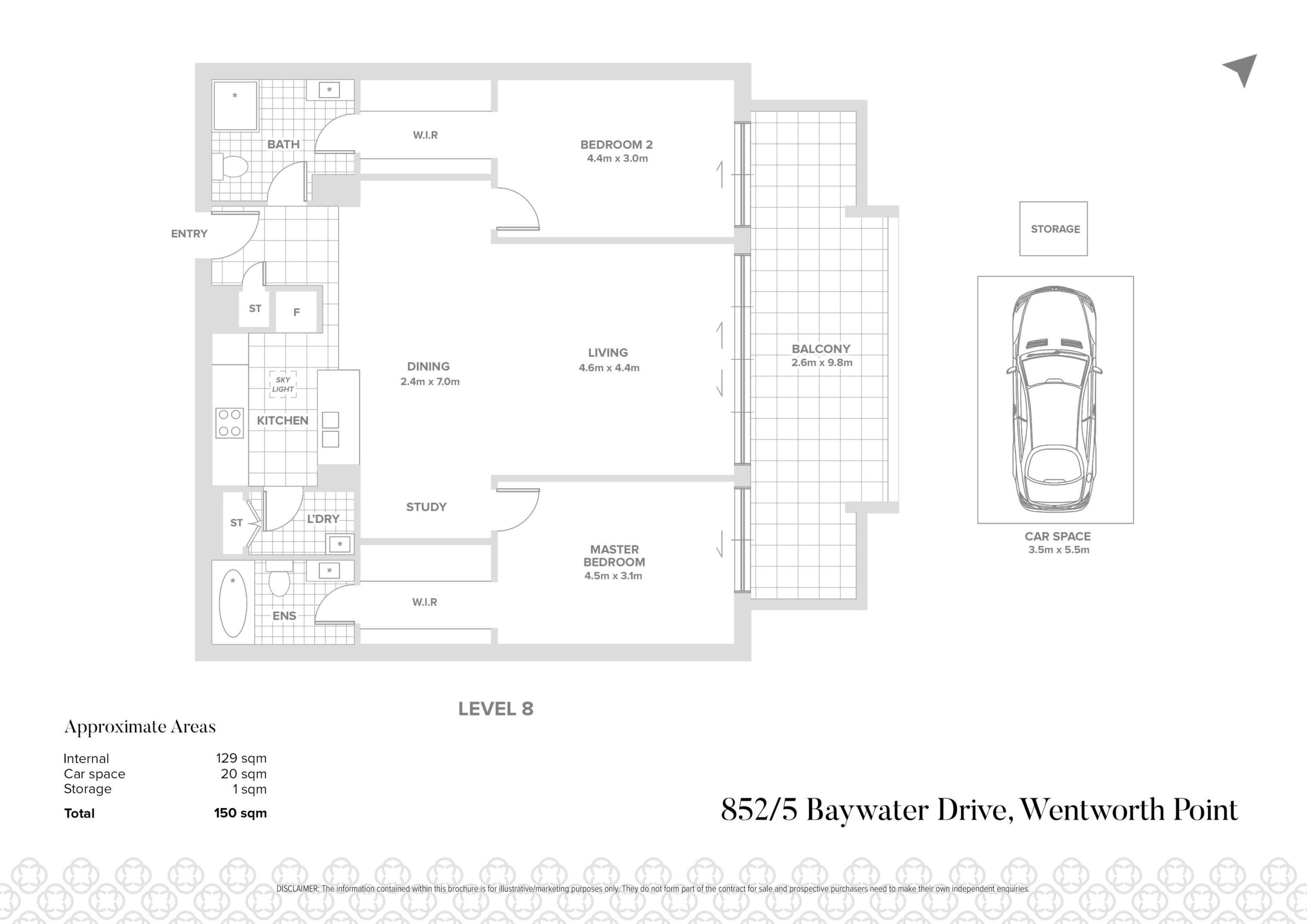 852/5 Baywater Drive, Wentworth Point Sold by Chidiac Realty - floorplan