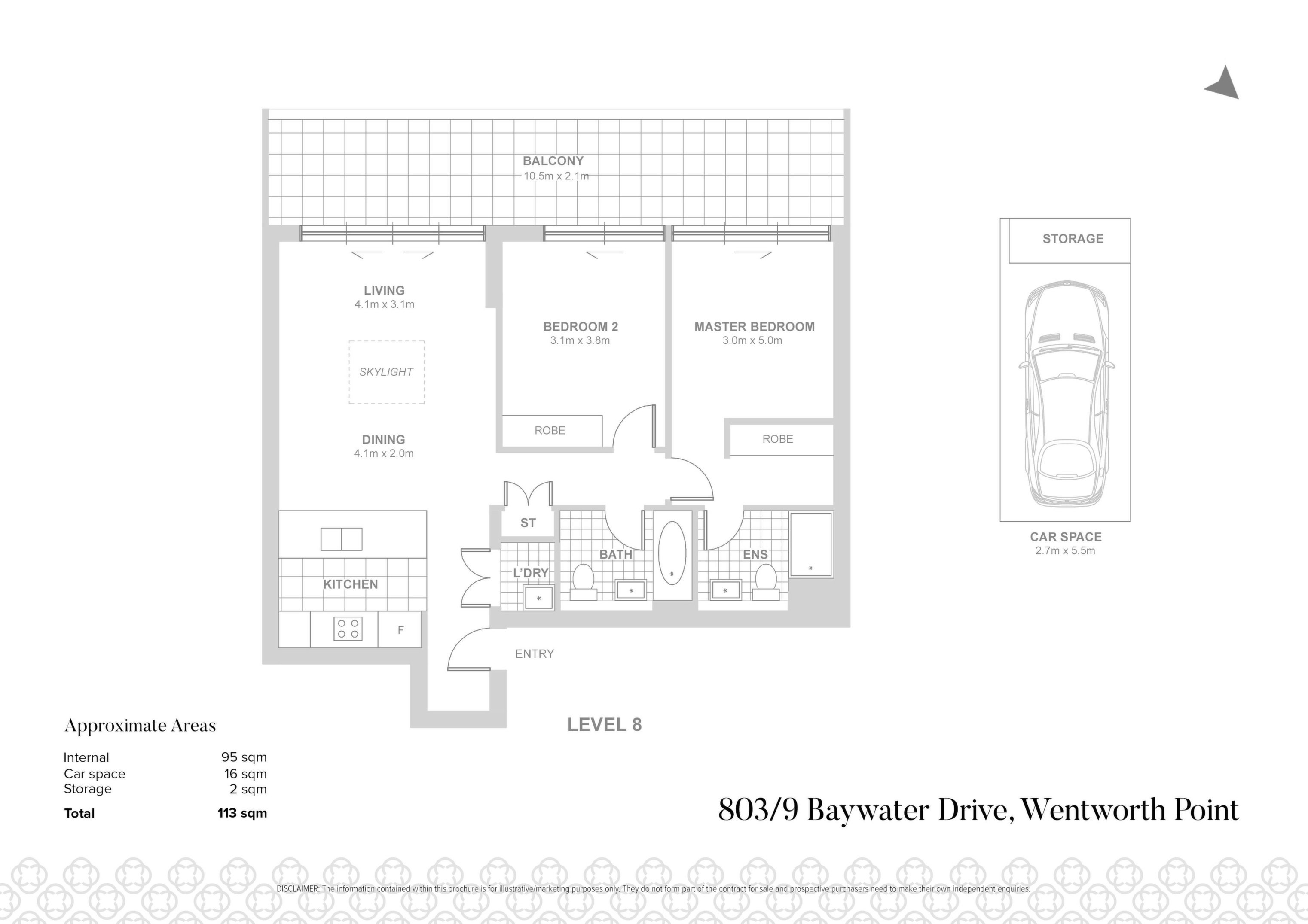 803/9 Baywater Drive, Wentworth Point Sold by Chidiac Realty - floorplan