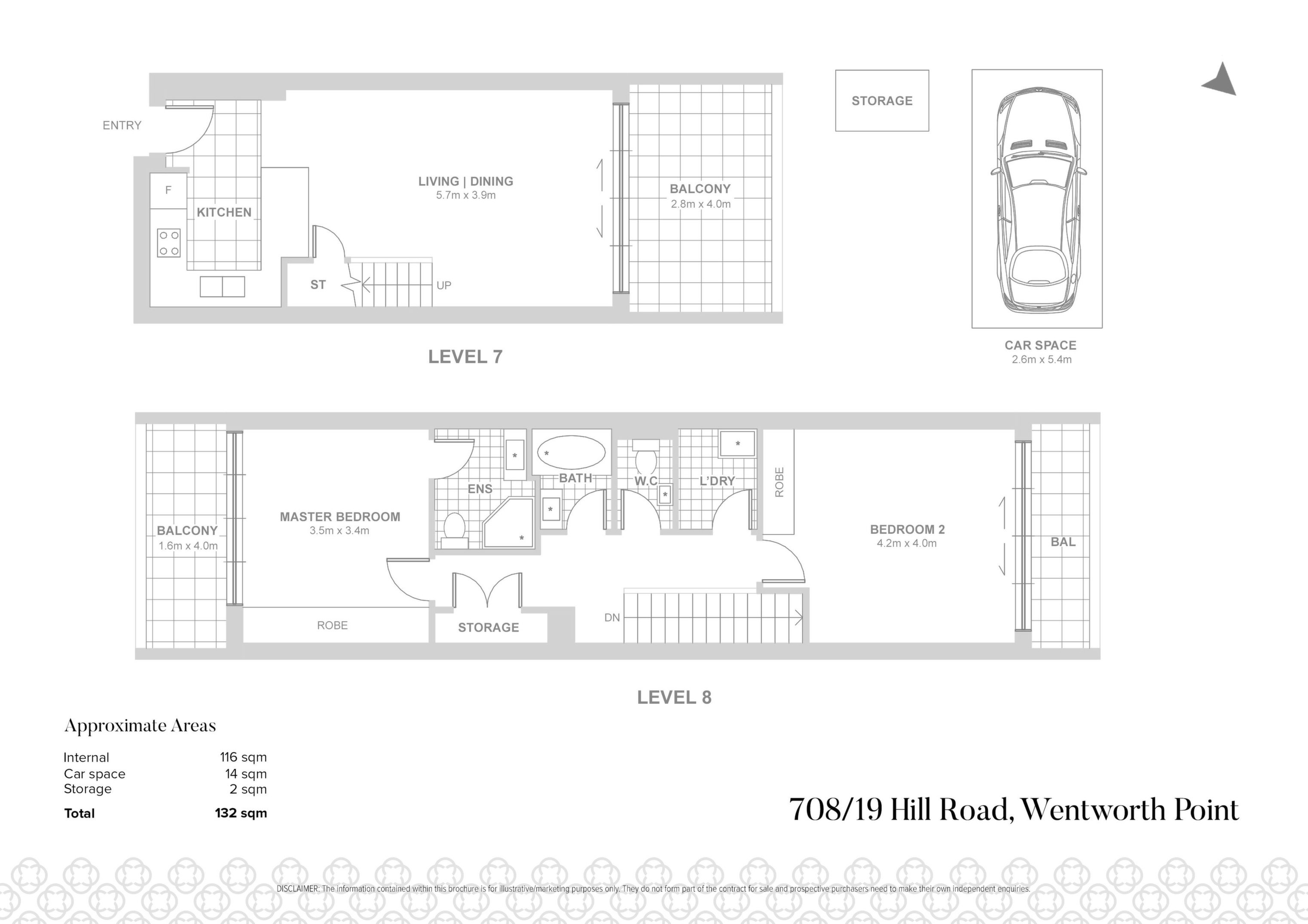 708/19 Hill Road, Wentworth Point Sold by Chidiac Realty - floorplan