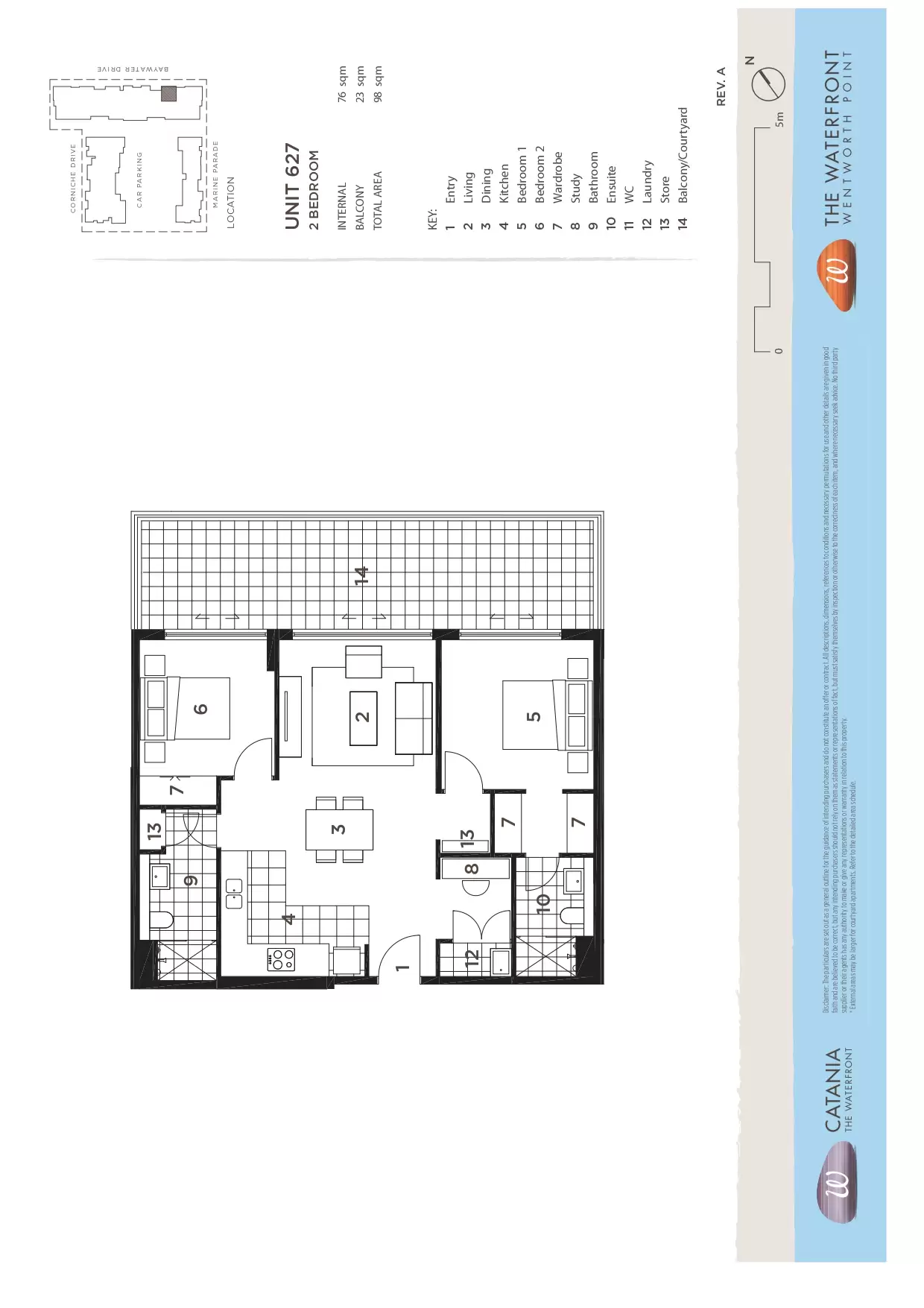 627/26 Baywater Drive, Wentworth Point Leased by Chidiac Realty - floorplan